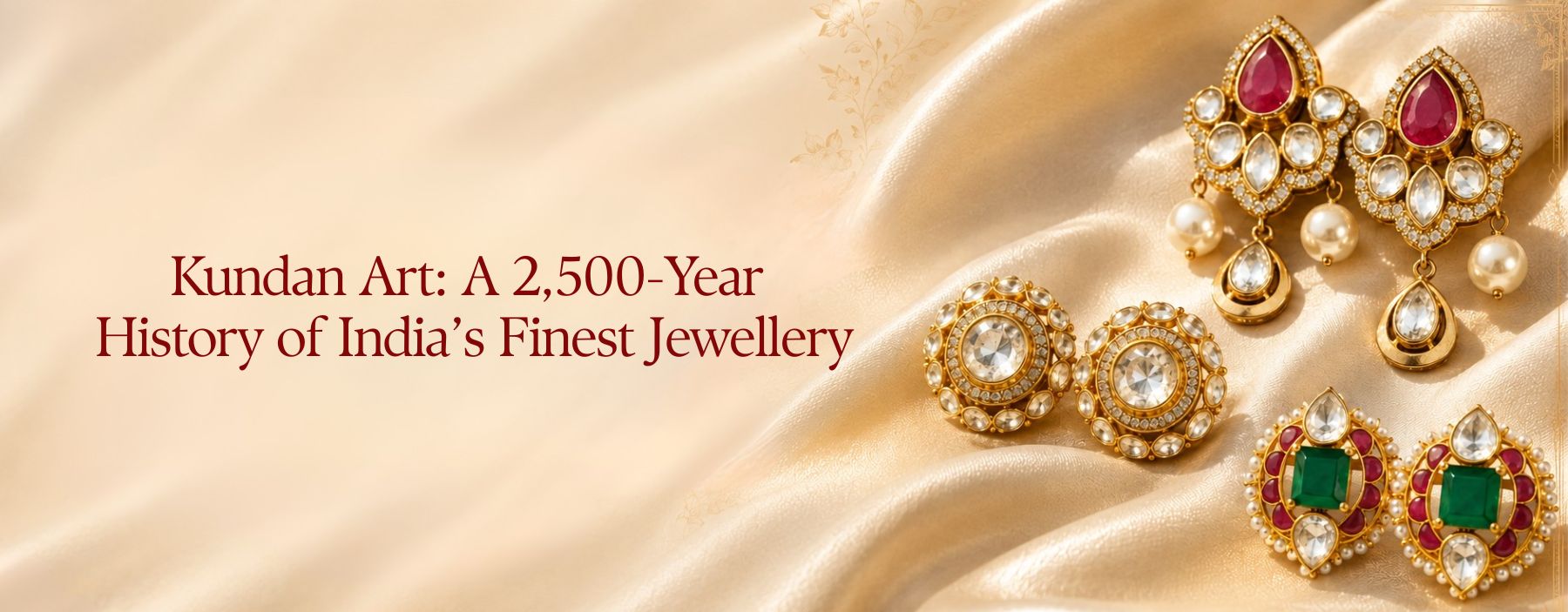 Traditional Kundan jewellery showcasing intricate craftsmanship and timeless Indian heritage.