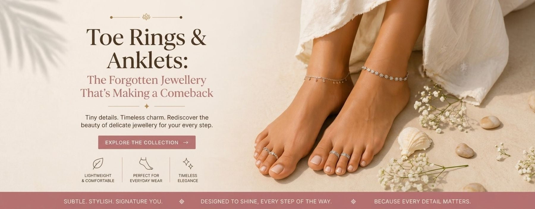 Toe Rings & Anklets: The Forgotten Jewellery That's Making a Comeback