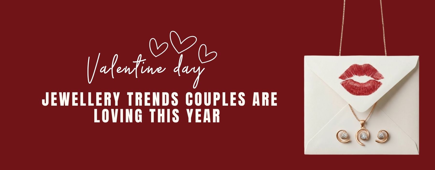 Couple wearing coordinated Valentine’s Day jewellery showcasing romantic and trending designs for modern love celebrations.