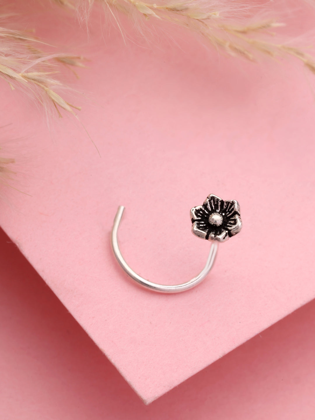 Floral Bloom 925 Sterling Silver Nose Pin