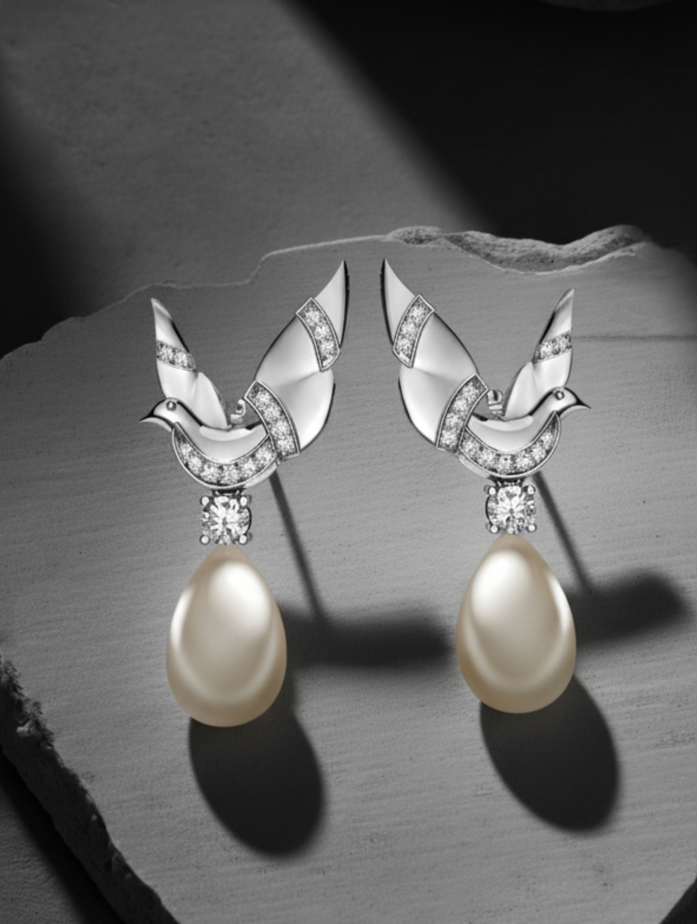Sterling Silver Serendipity Dove Pearl Earrings