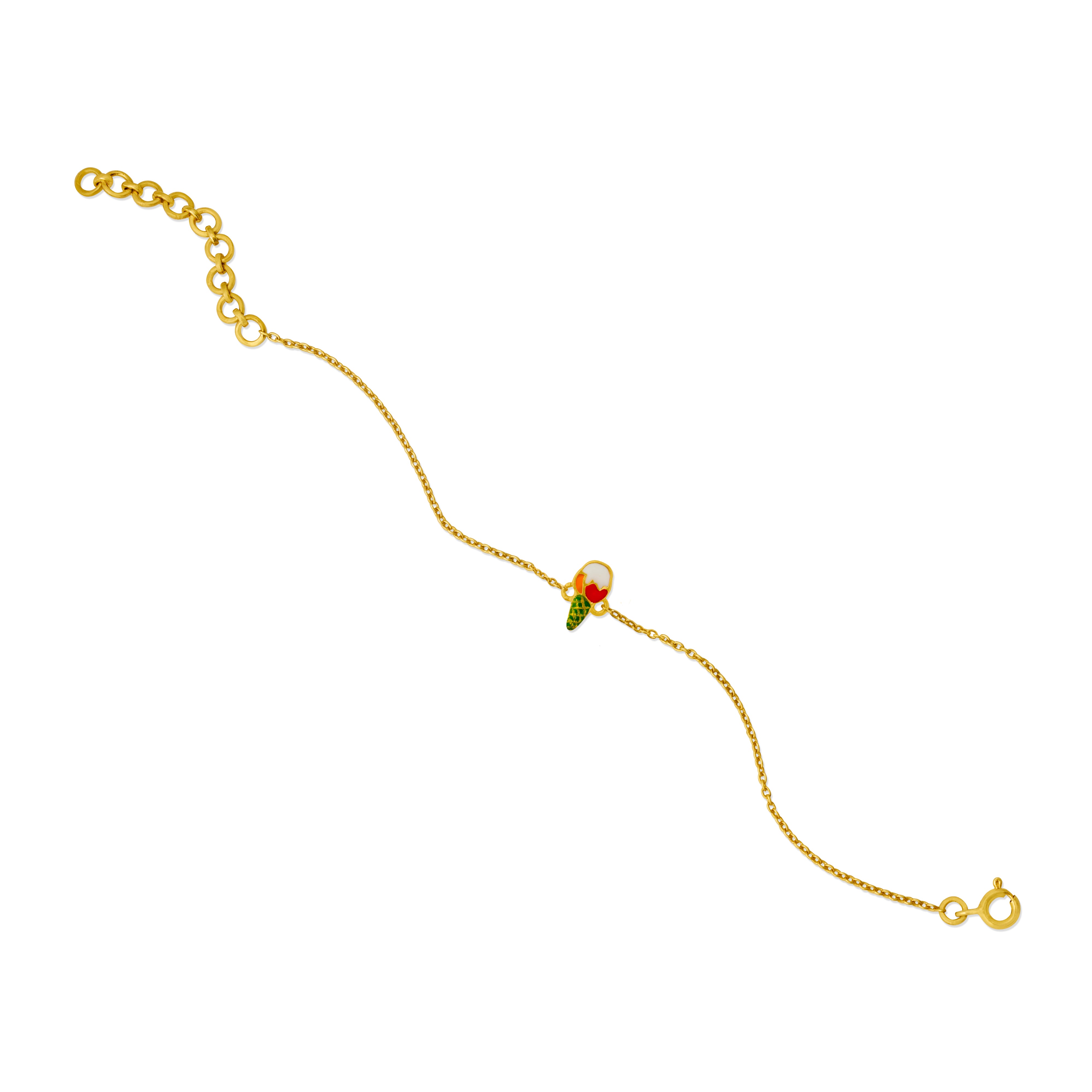Kids Silver Ice Cream Bracelet - Kicky & Perky