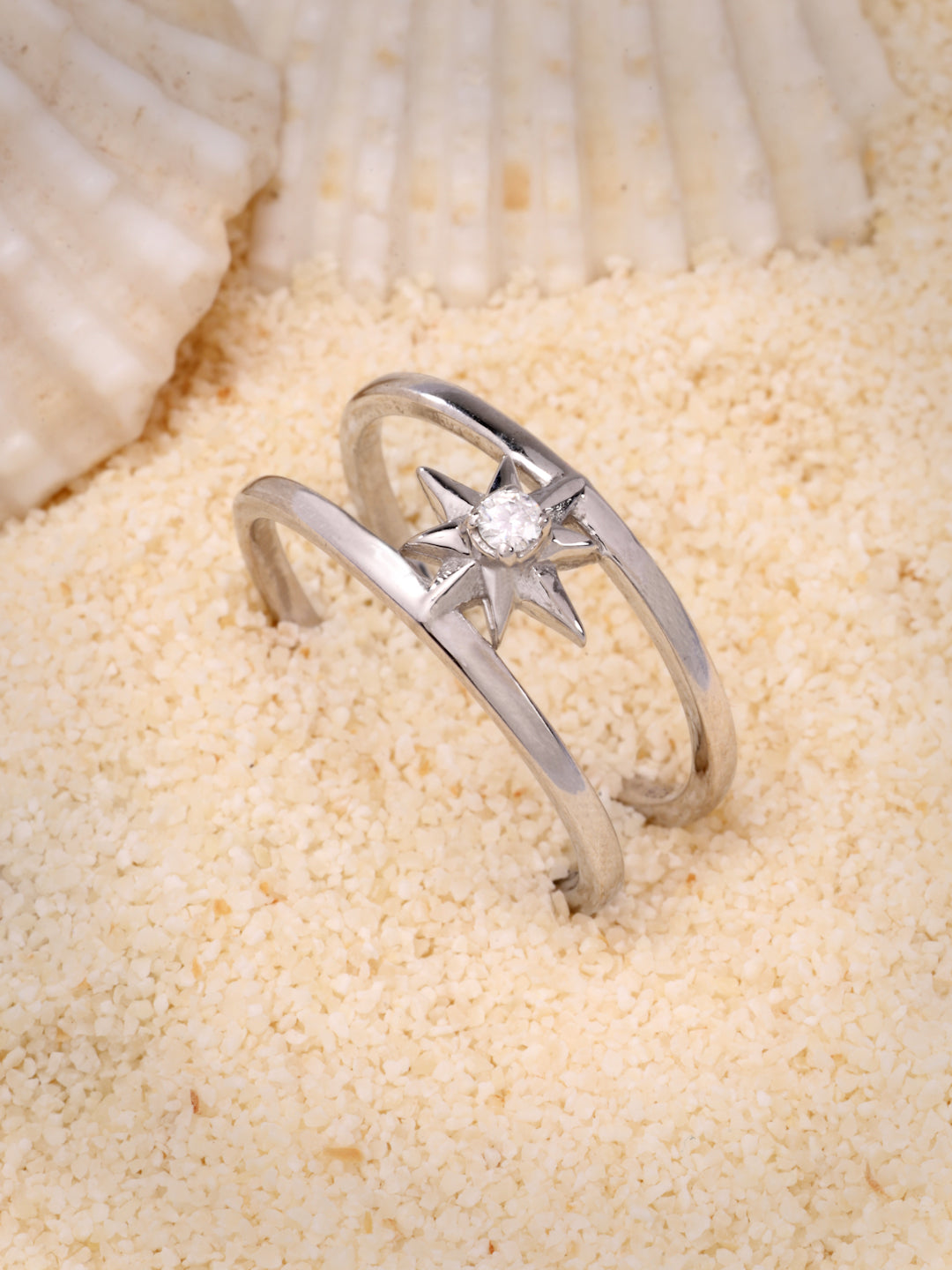 Bare Star Open Ring
