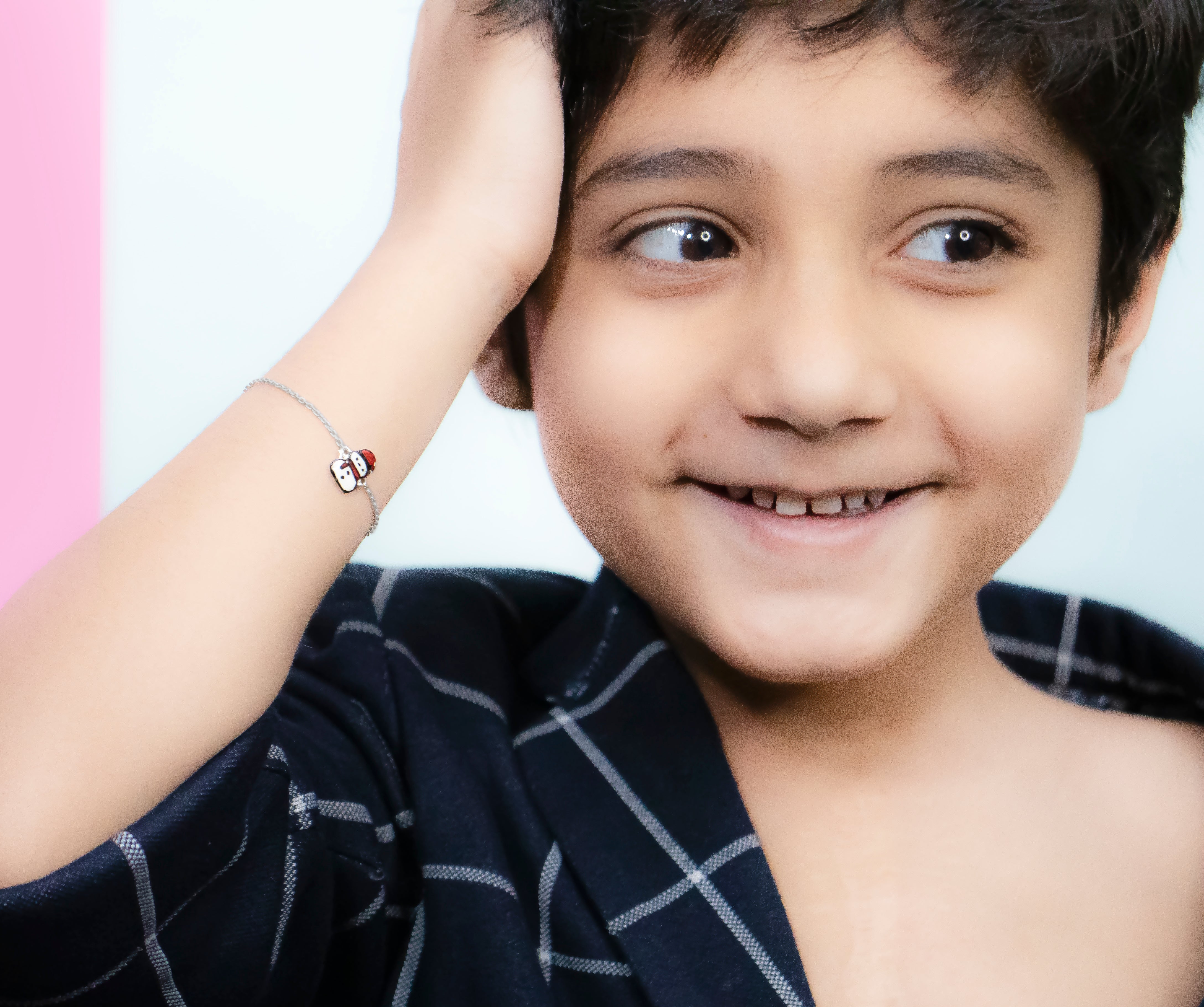 Kids Silver Showman Bracelet - Kicky & Perky