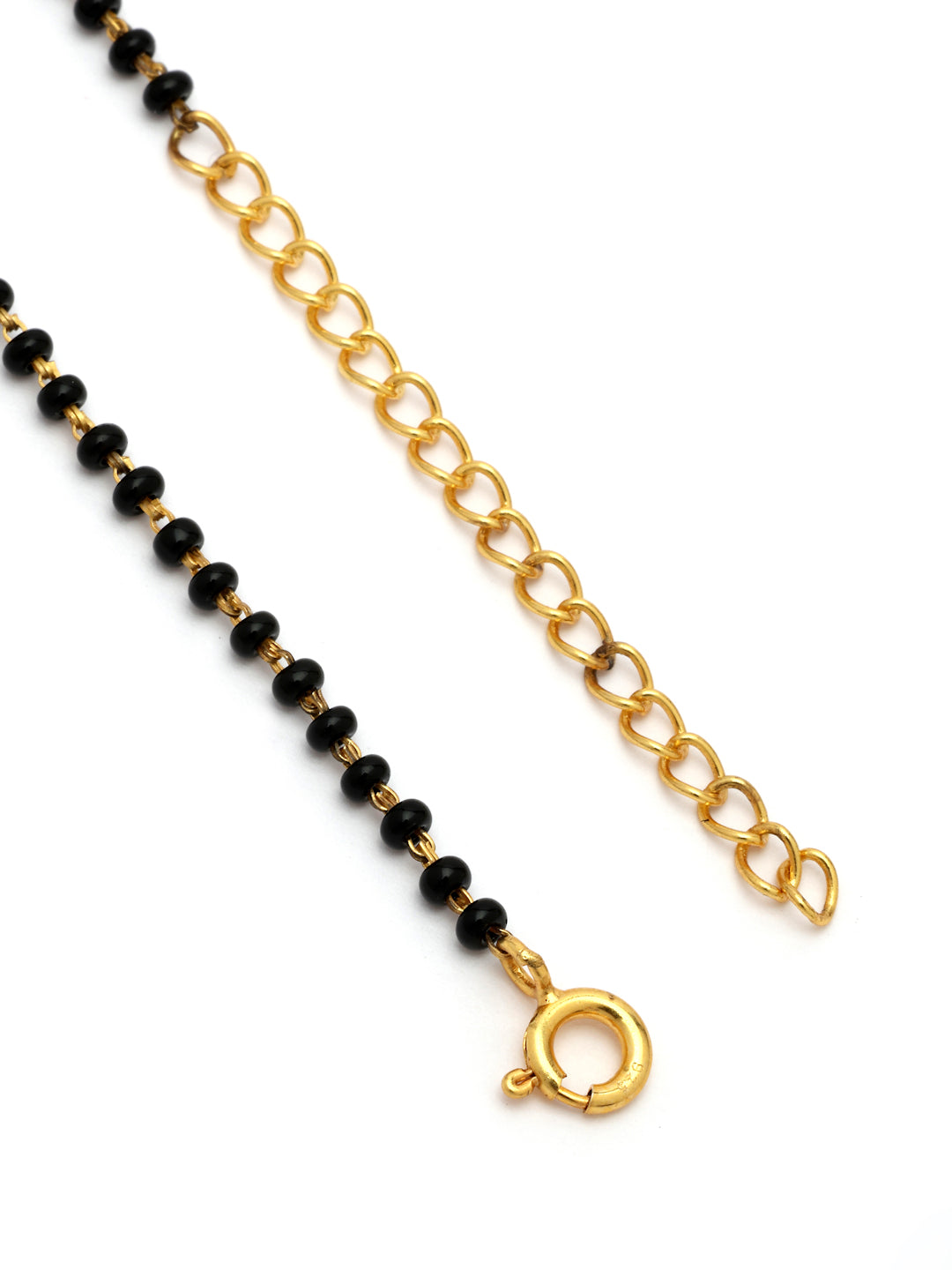 Gold-Plated Moissanite Knot Design Mangalsutra in 925 Sterling Silver
