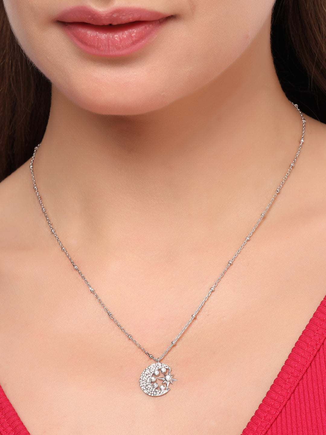Moon and the Star Pendant
