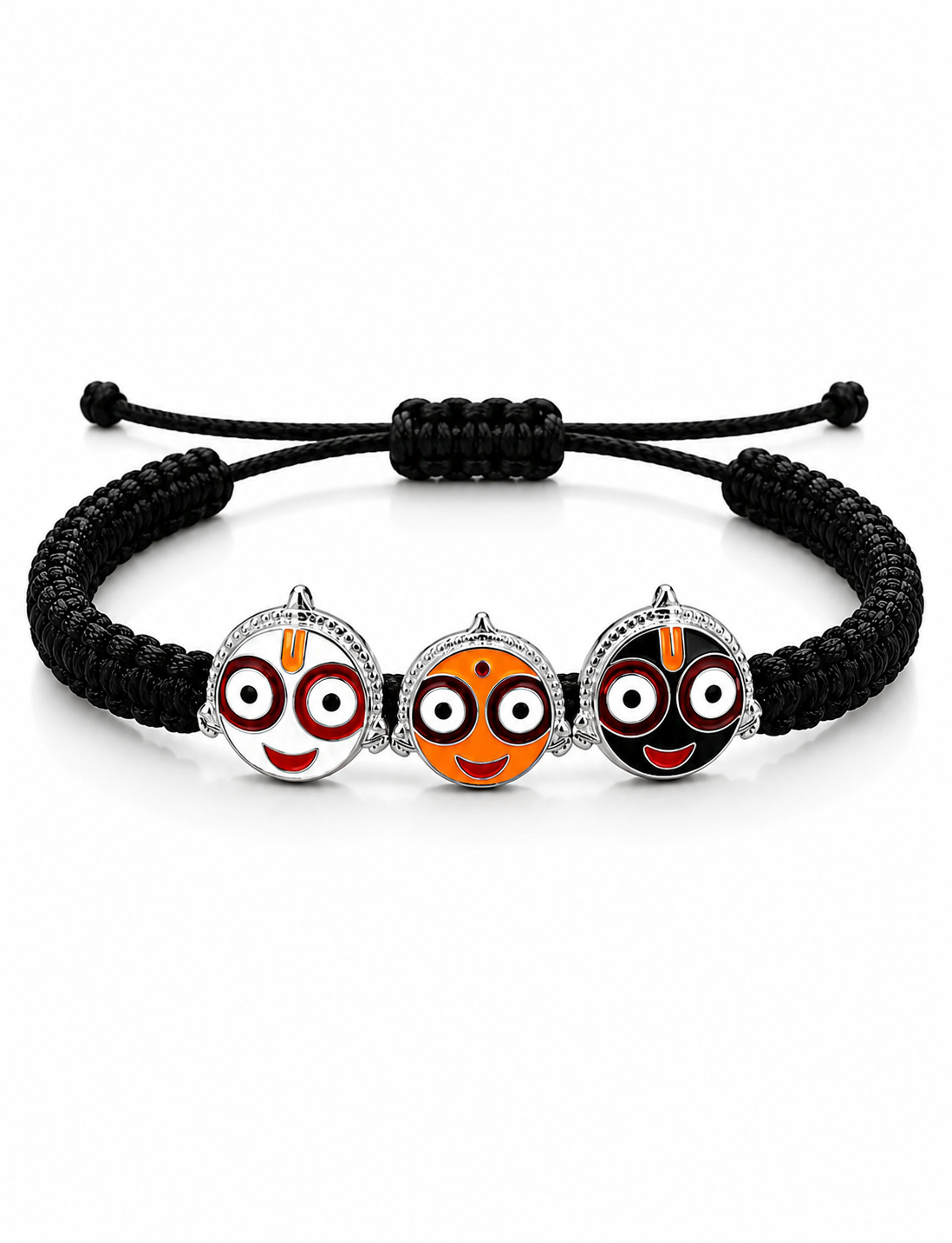 Silver Jagannathji Trio Bracelet