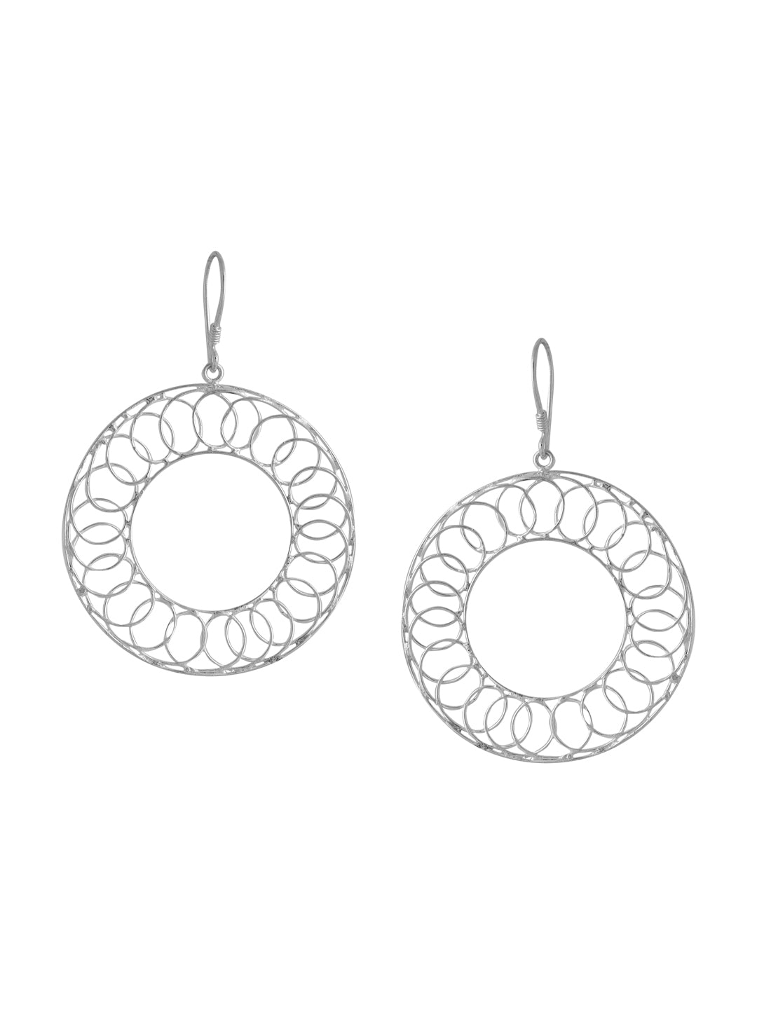 Artisanal Round Wire Weave Earrings