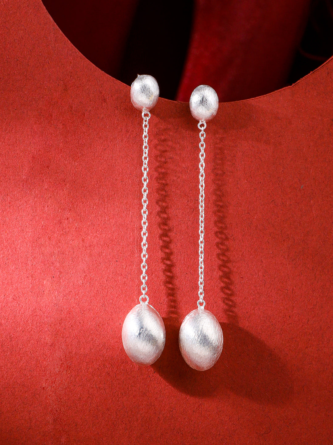 Silver Shoulder Duster Earring