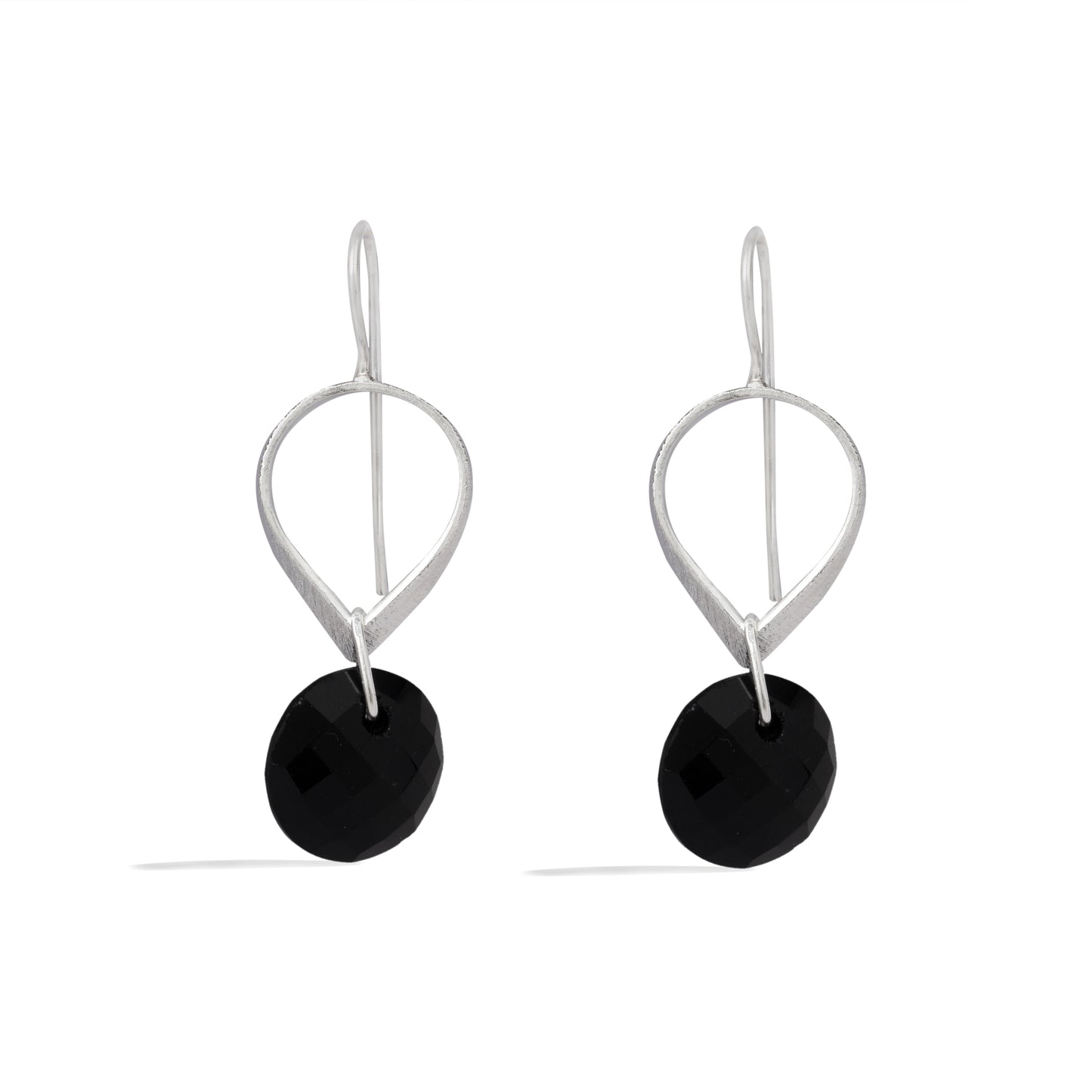 Silver Crystal Stone Earring