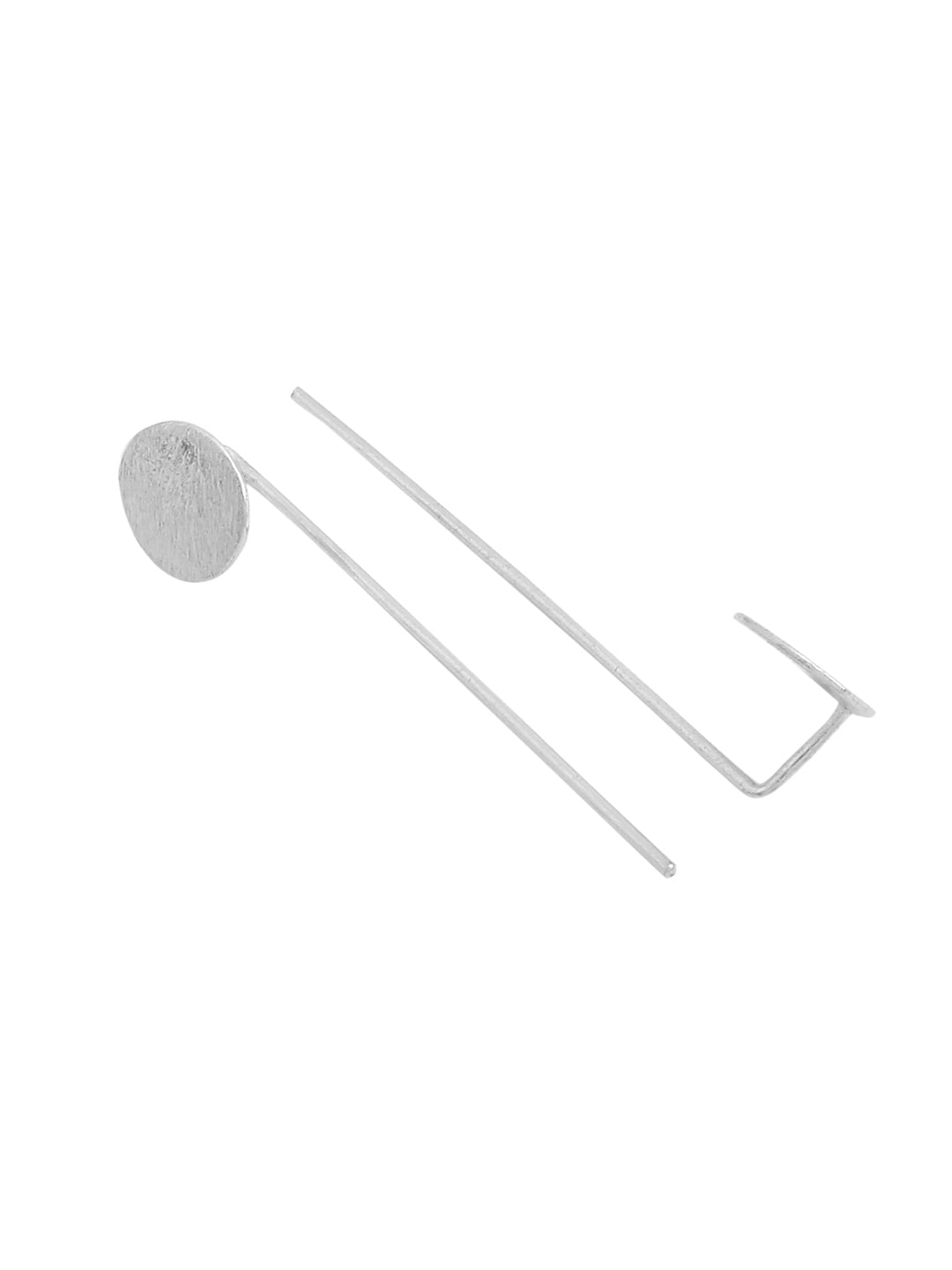 Elegant Simplicity: Silver Round Stud Earrings