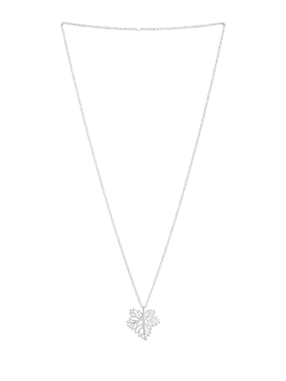 Silver Collection: Leaf Motif Pendant