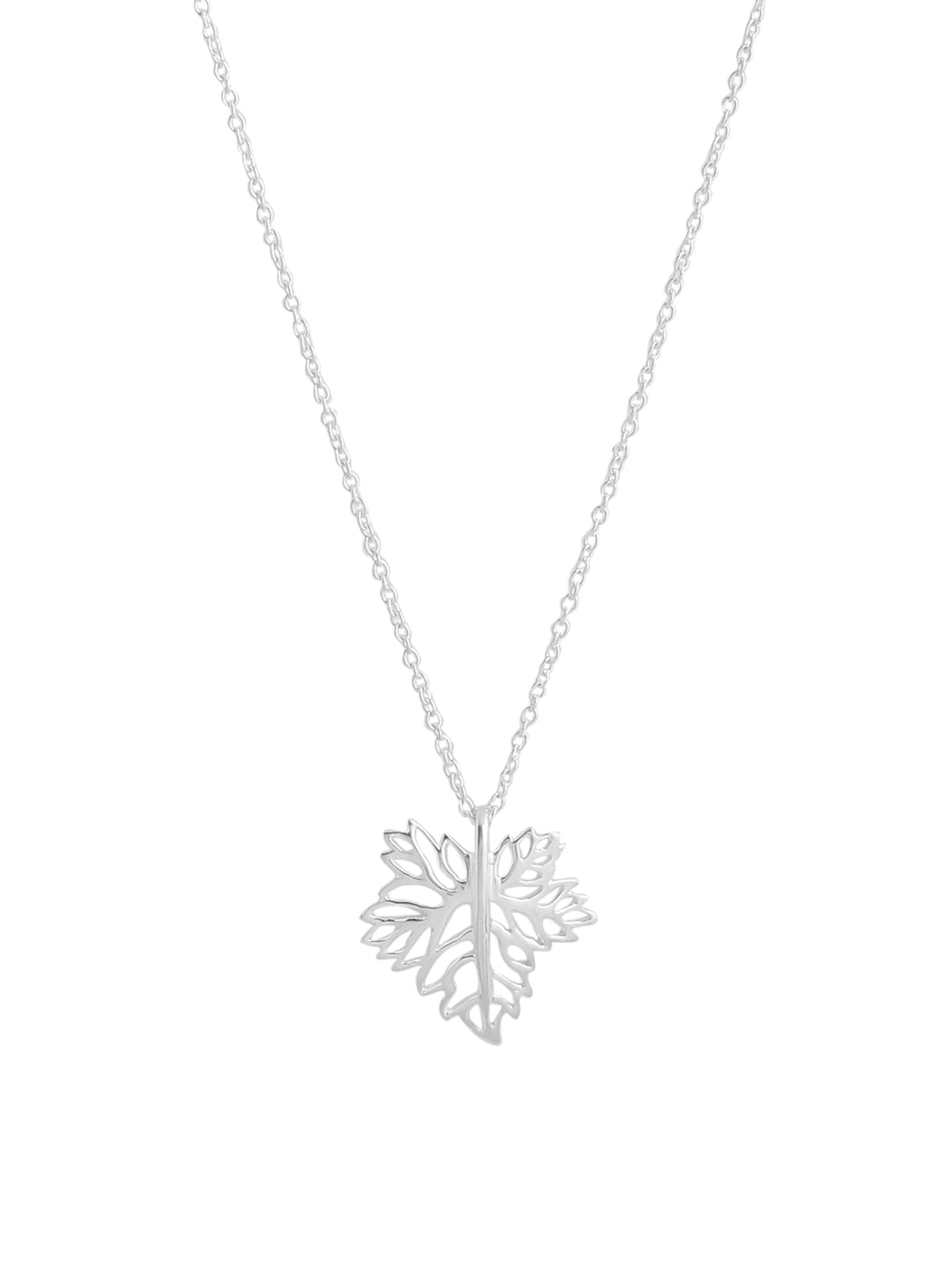 Silver Collection: Leaf Motif Pendant