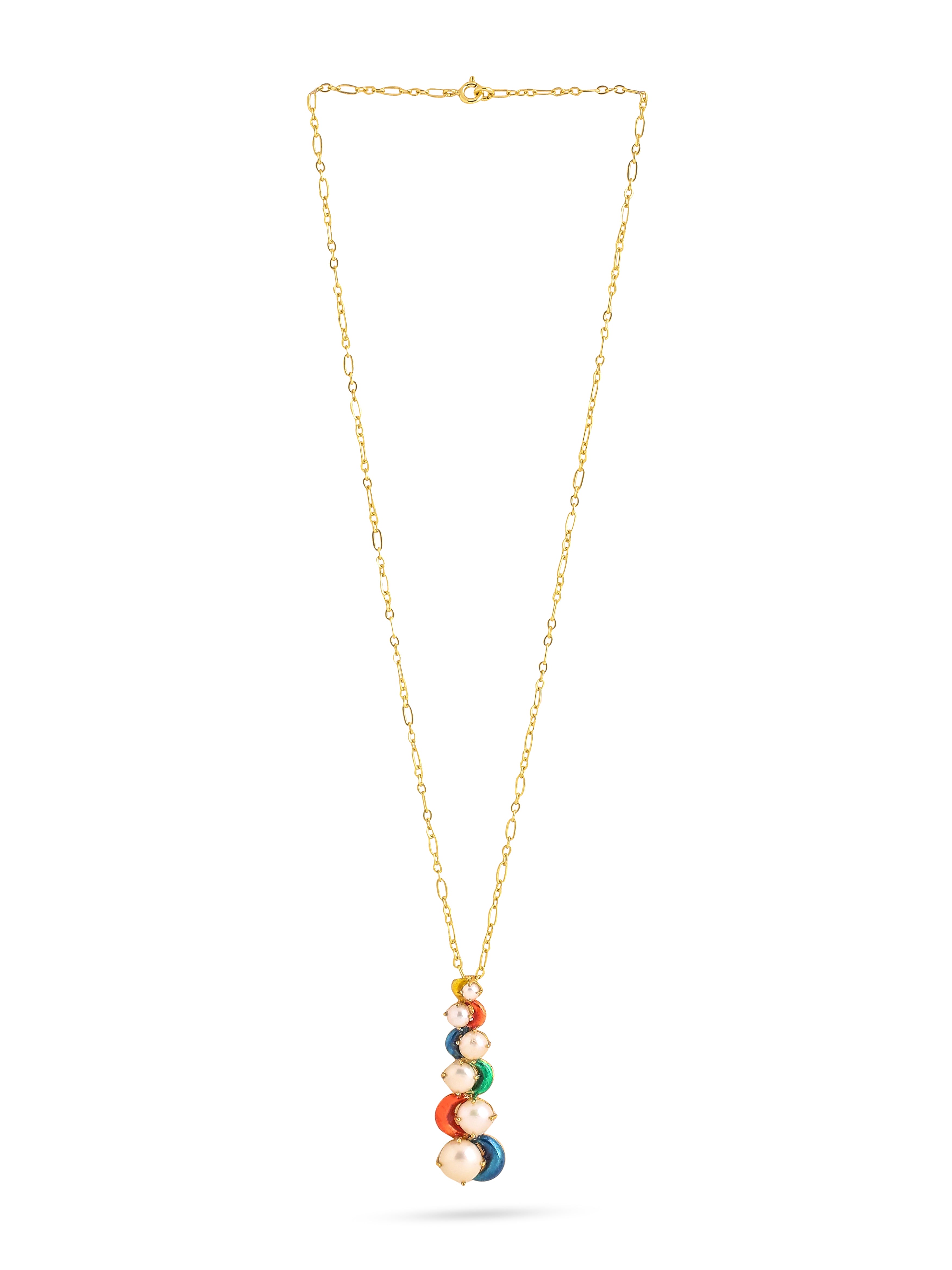 Scintillate Enamel Pendant 925 Sterling Silver Pendant For Women