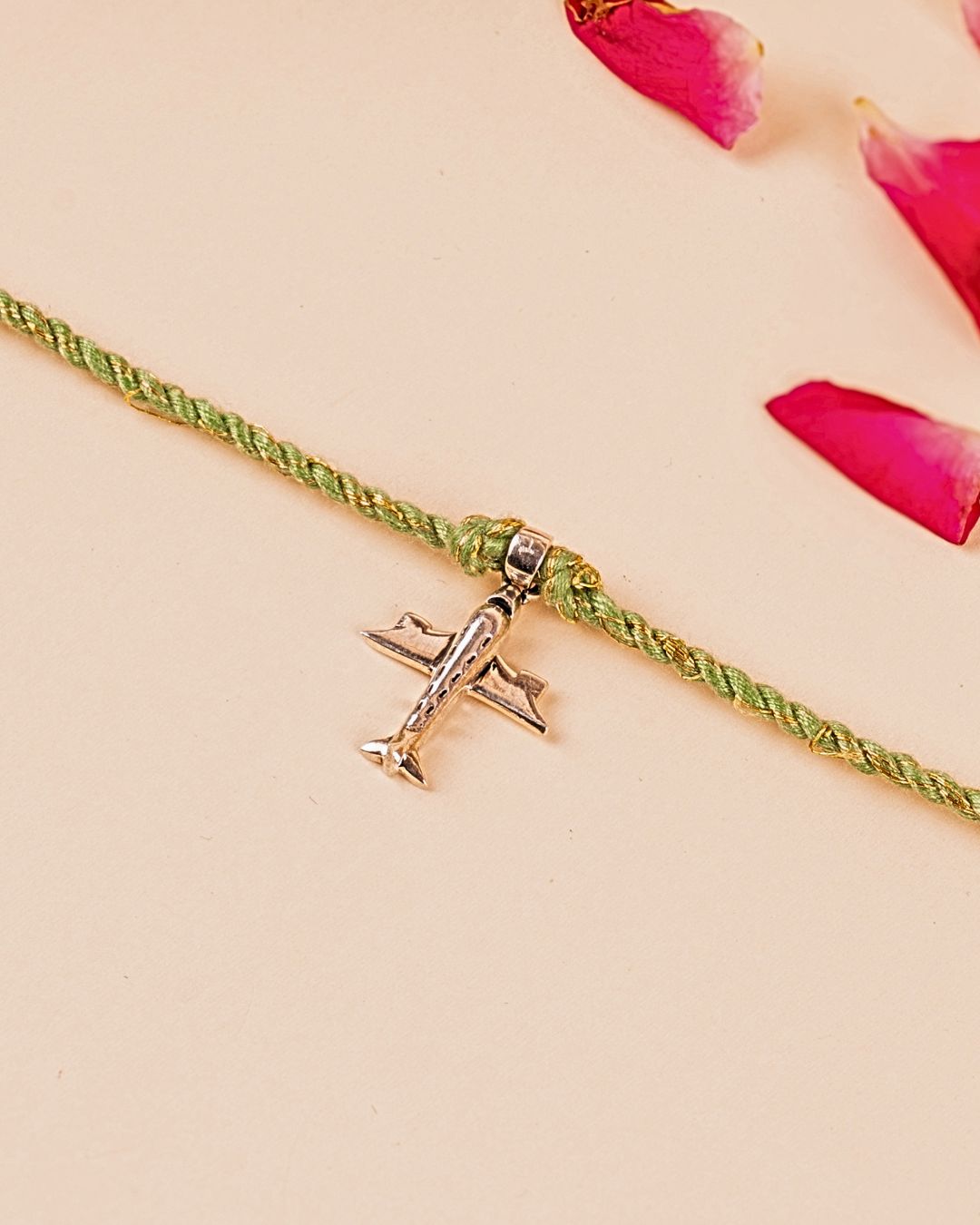Silver Aeroplane Rakhi