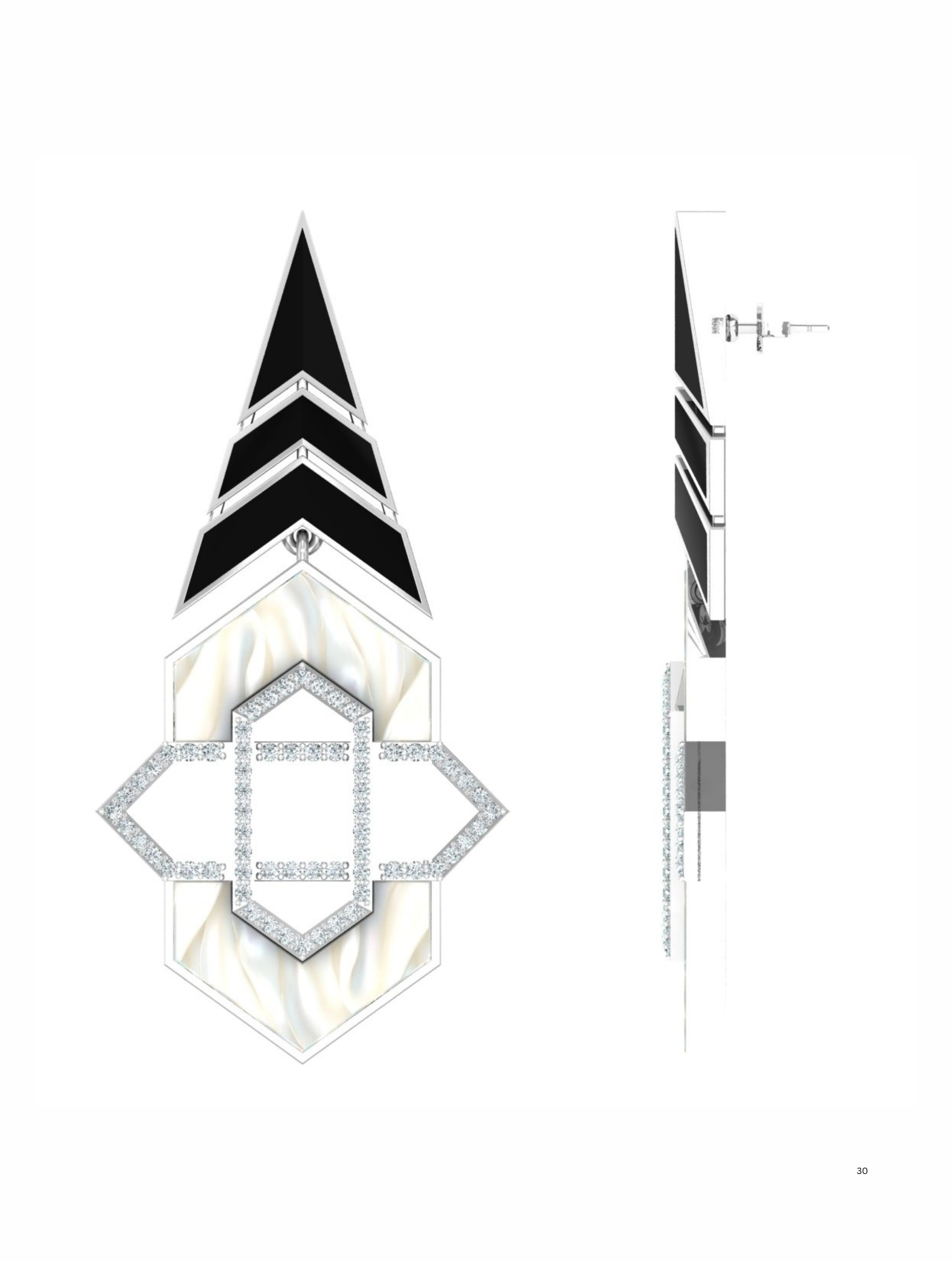 Rajasthani Emaille Eleganz Ohrringe