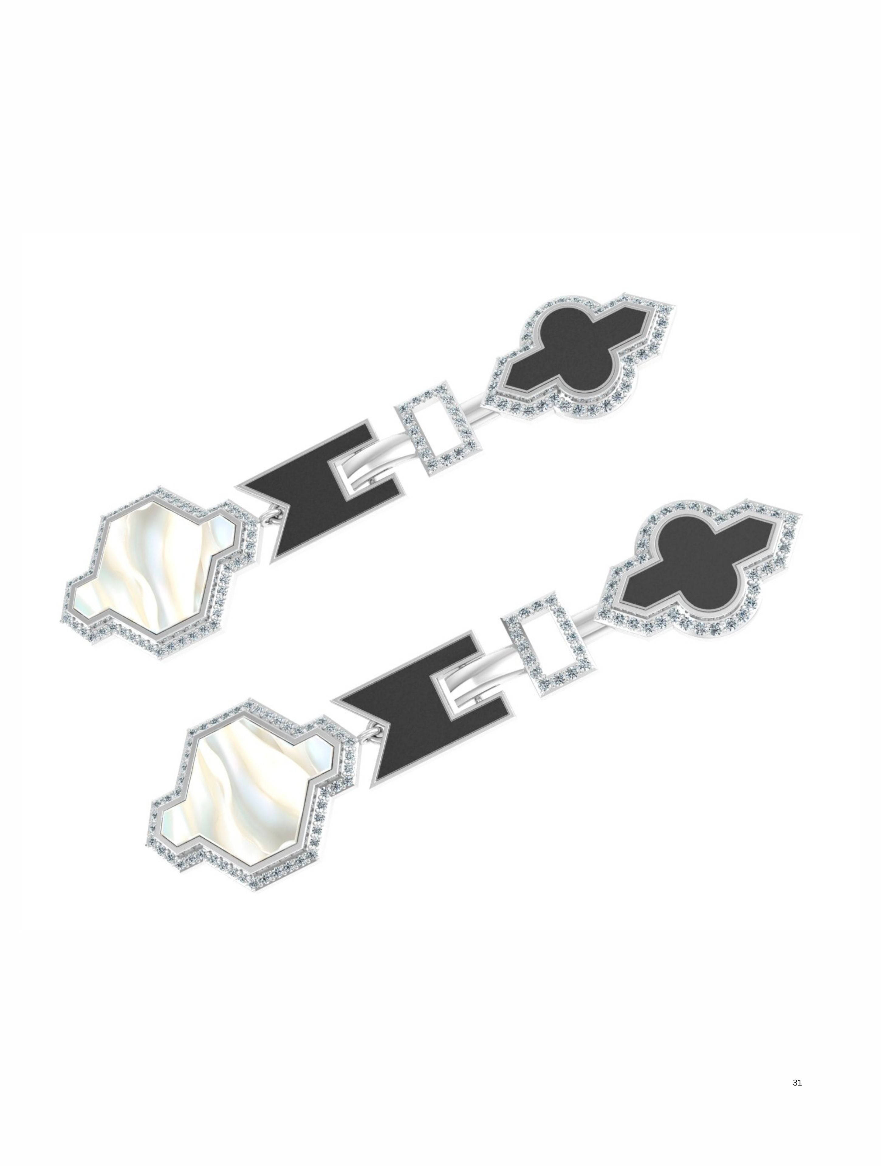 Rajasthani Emaille Eleganz Ohrringe