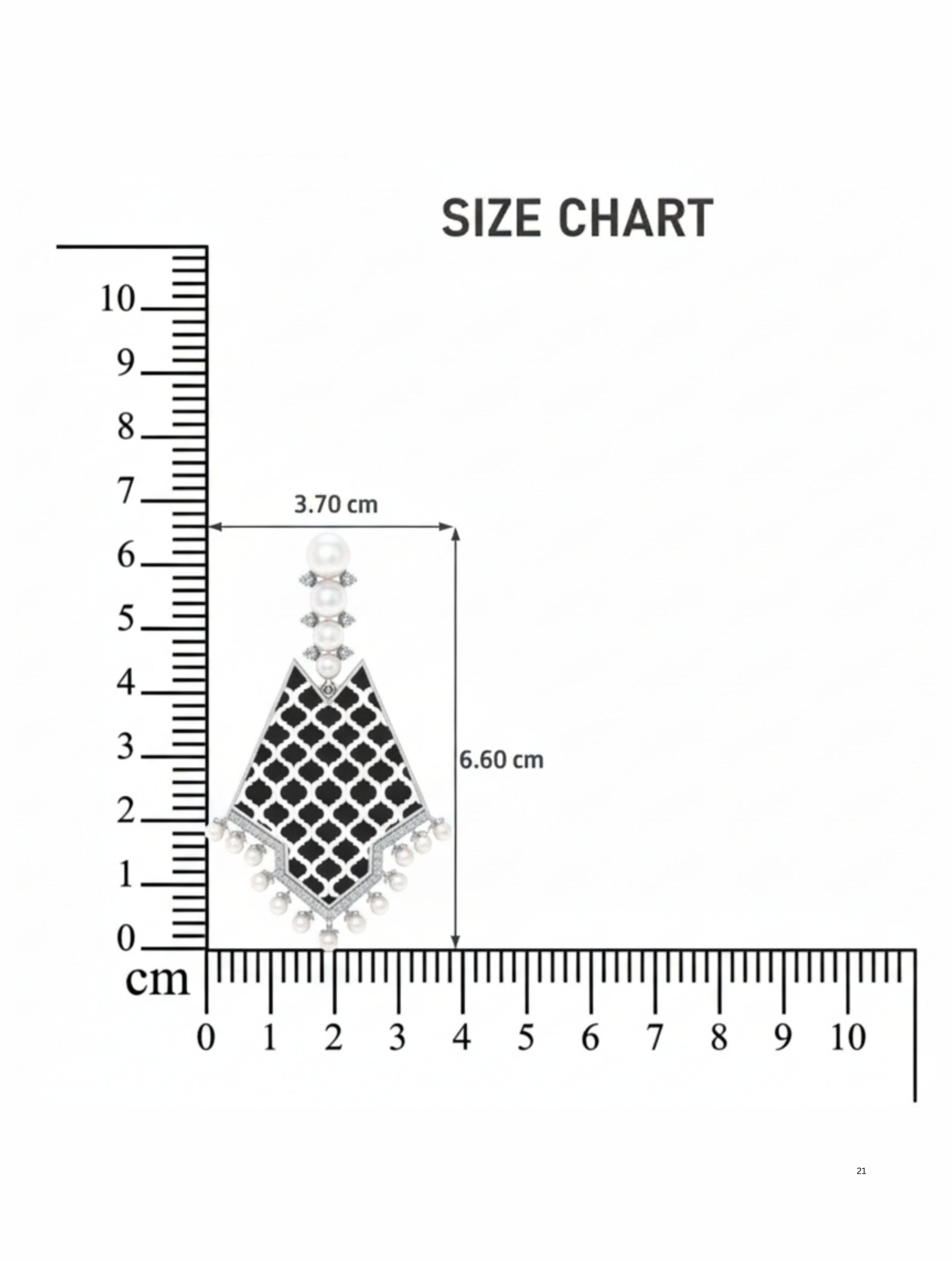 Art Deco-Inspired Geometric Drop Earrings in 925 Sterling Silver with Black Onyx, Moissanite, and Pearls