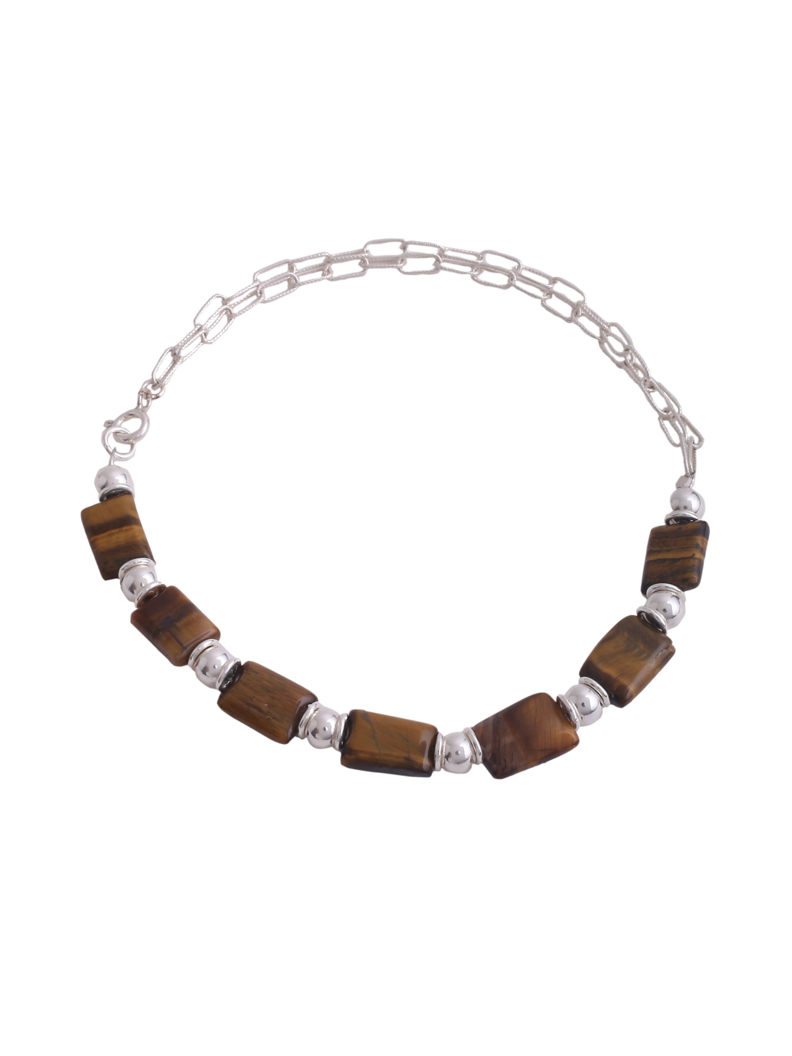 Lustrous Beadline Anklets in Sterling Silver - Kicky & Perky