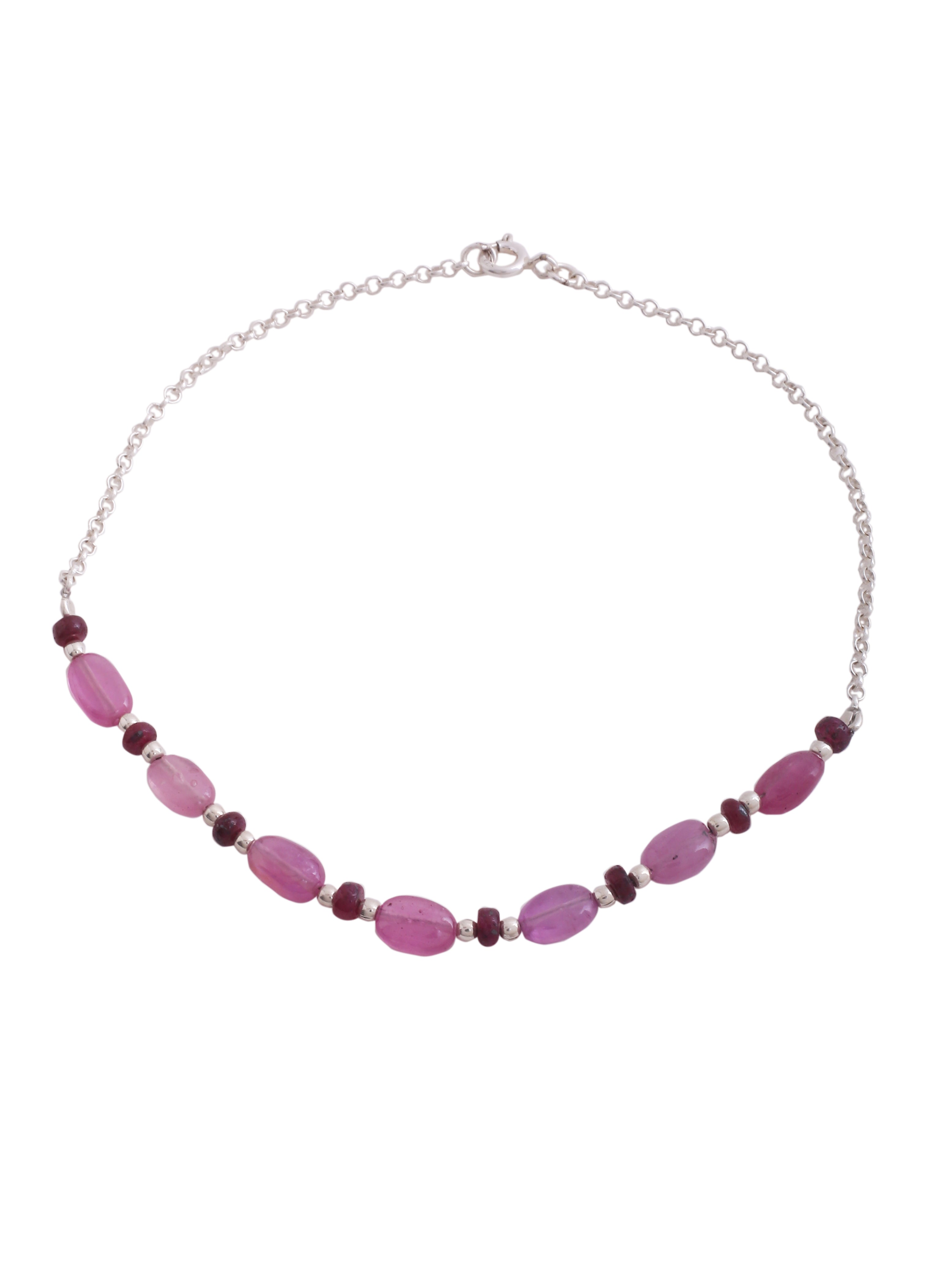 Serenity Stone Sterling Silver Anklet - Kicky & Perky