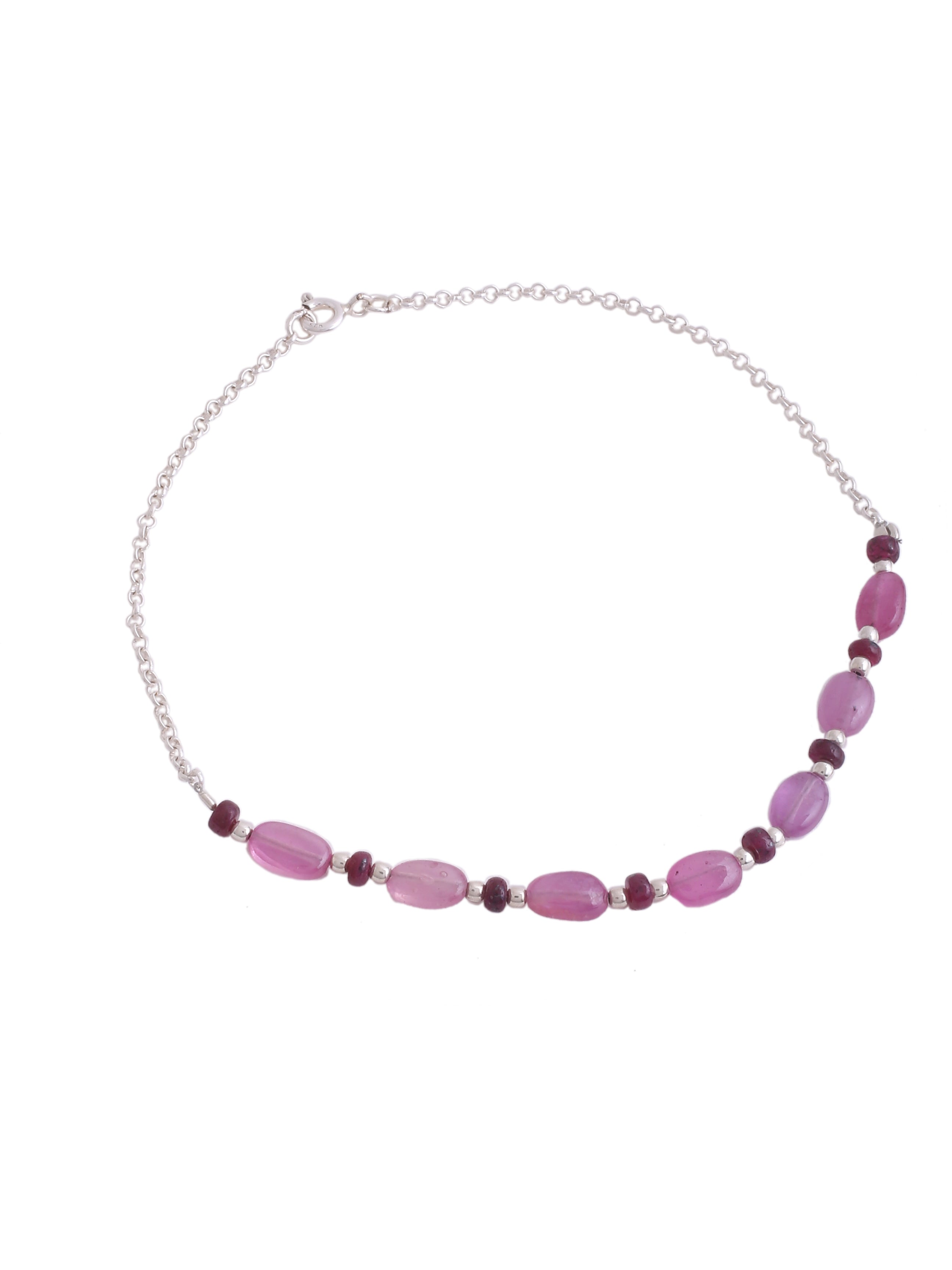 Serenity Stone Sterling Silver Anklet - Kicky & Perky