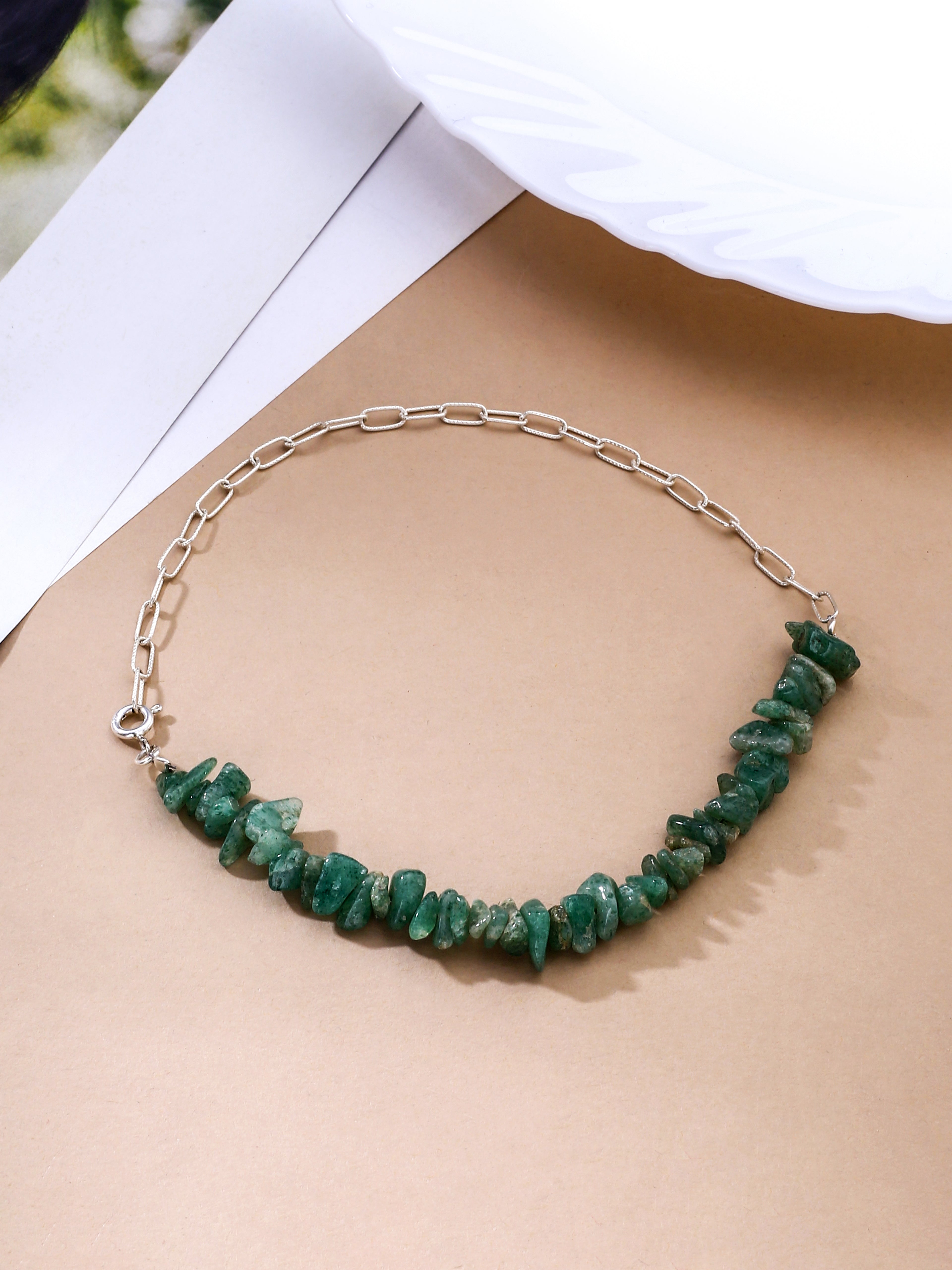 Rough Beauty Chain Sterling silver Anklets - Kicky & Perky