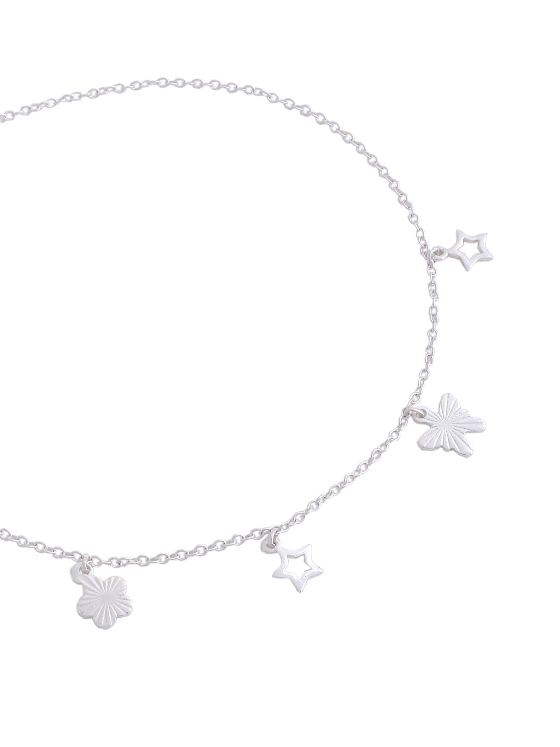 Celestial Charm Anklet in Sterling Silver - Kicky & Perky