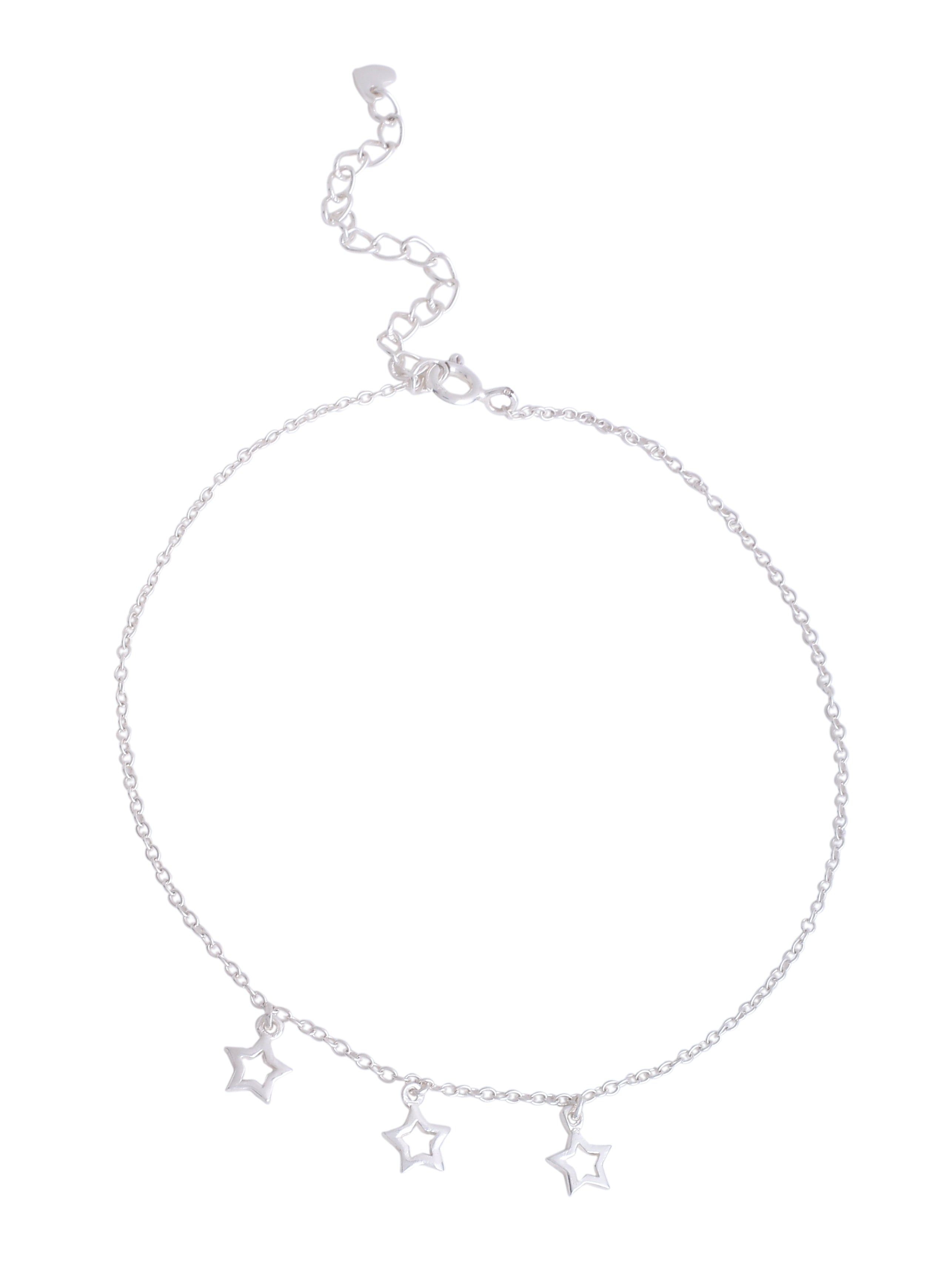 Shining Star Sterling Silver Anklet - Kicky & Perky