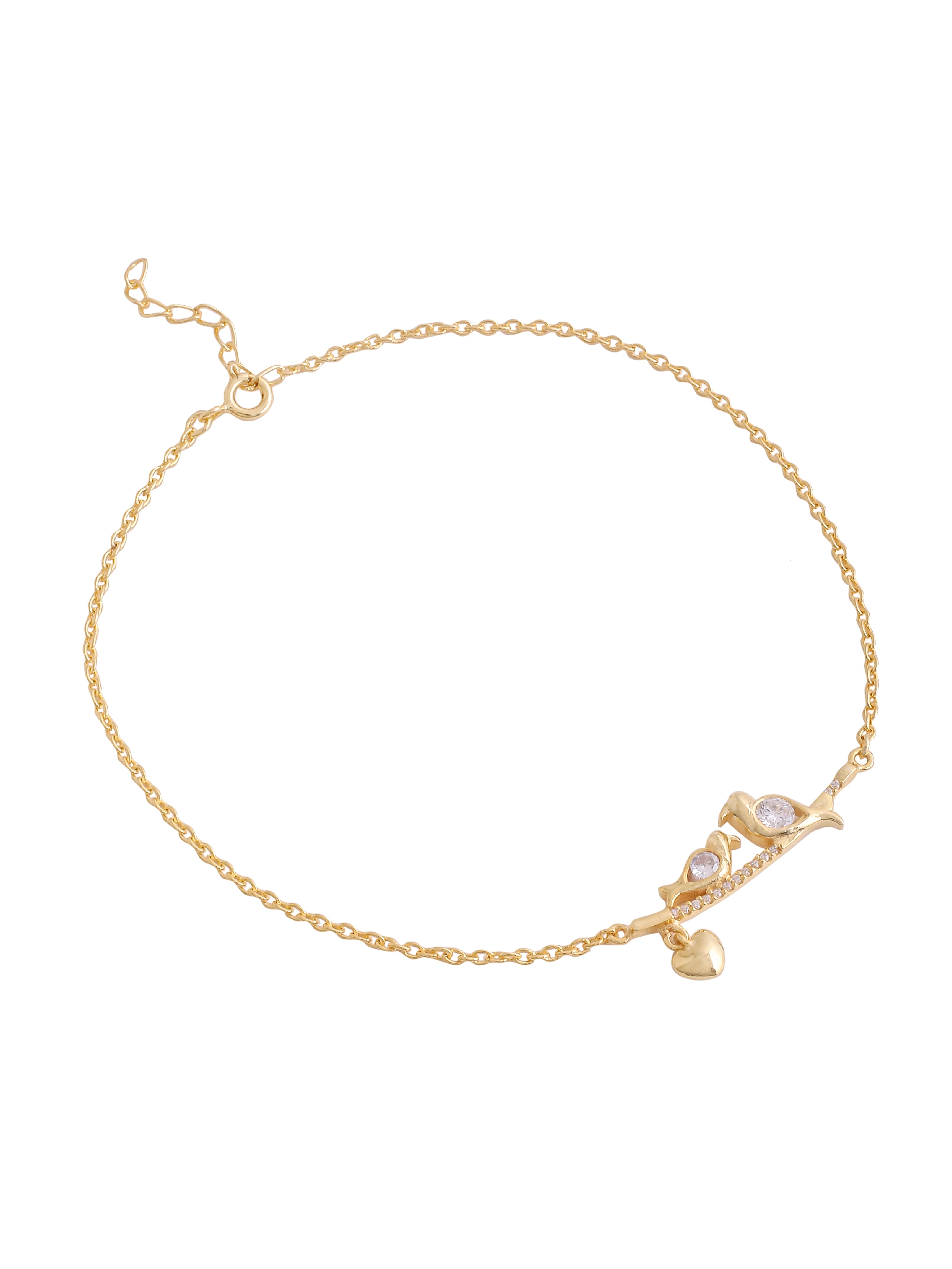 Silver Wings Duet Anklet - Kicky & Perky