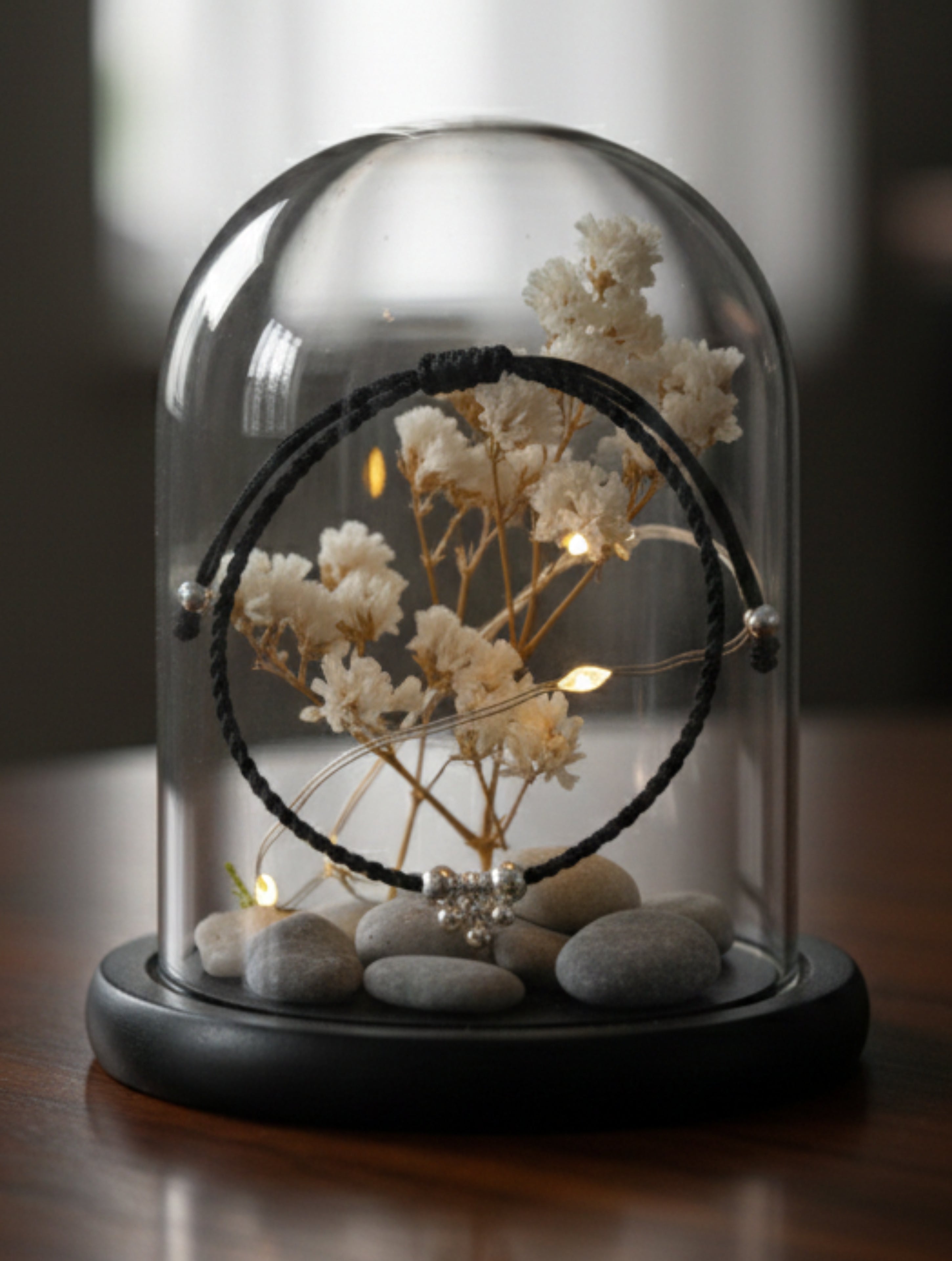 925 Sterling Silver Nazariya Black Thread Anklet with Ghungroo Charms