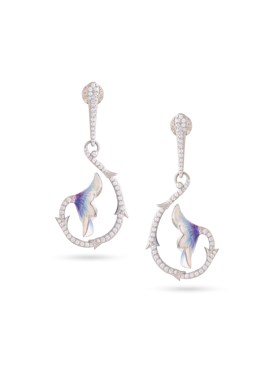 Color Me Pretty 925 Sterling Silver Stud Earrings For Women