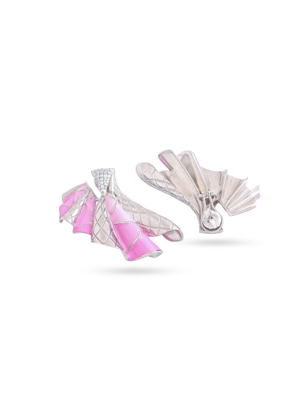 Color Me Pretty Large 925 Sterling Silver Studs Earring For Women
