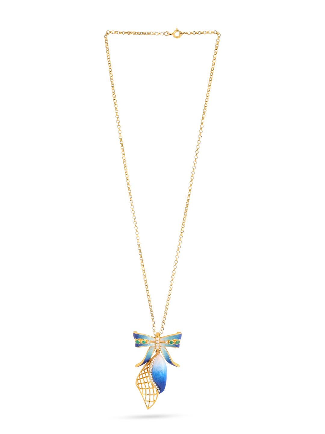 Color Me Pretty and Emerald 925 Sterling Silver Pendant For Women
