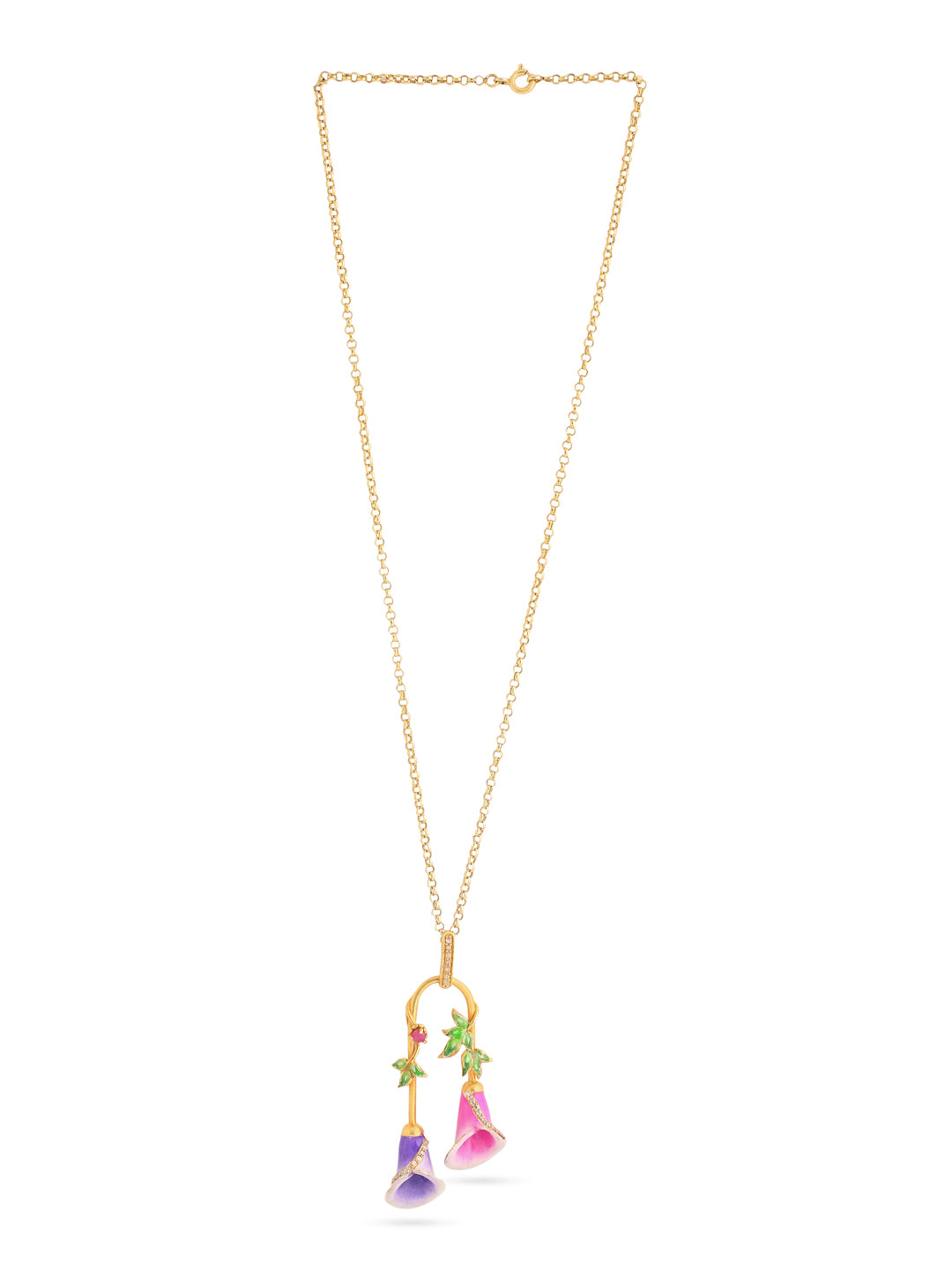 Color Me Pretty Ruby 925 Sterling Silver Pendant Set For Women