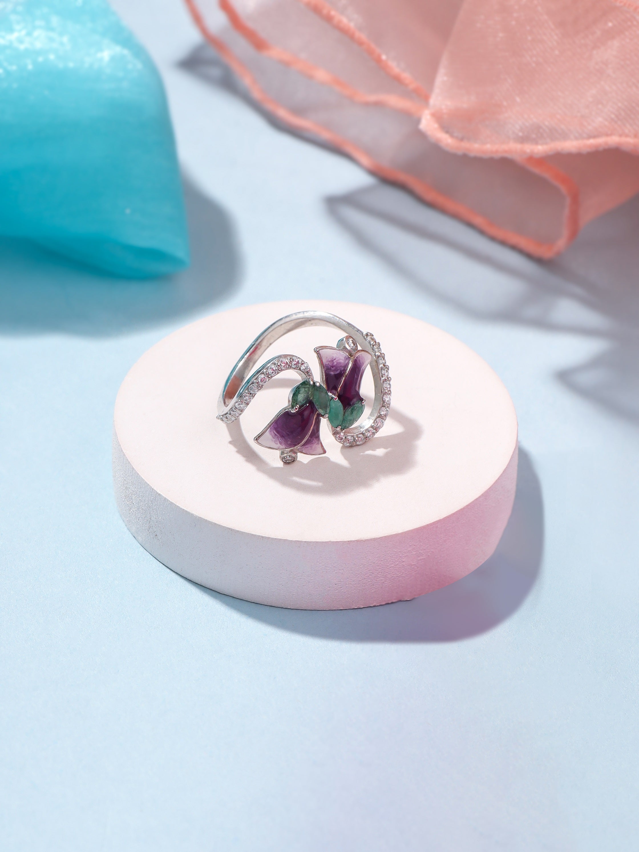 silver ring for party
