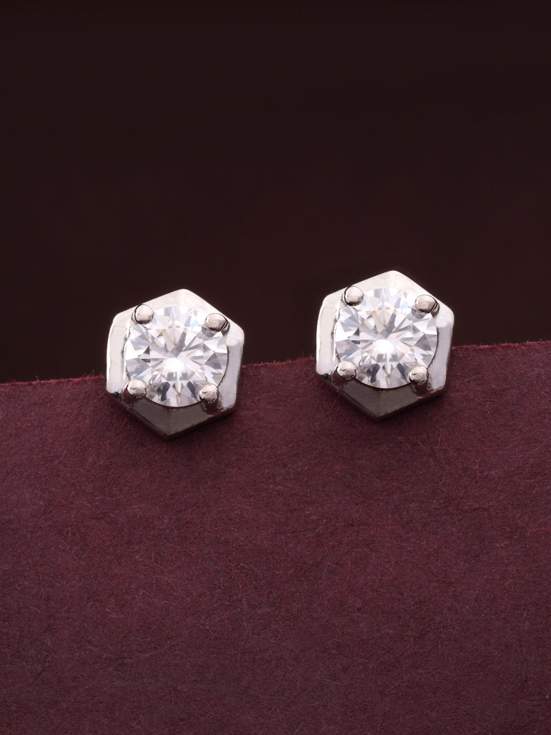 Geometric Moissanite 925 Sterling Silver Earrings For Women
