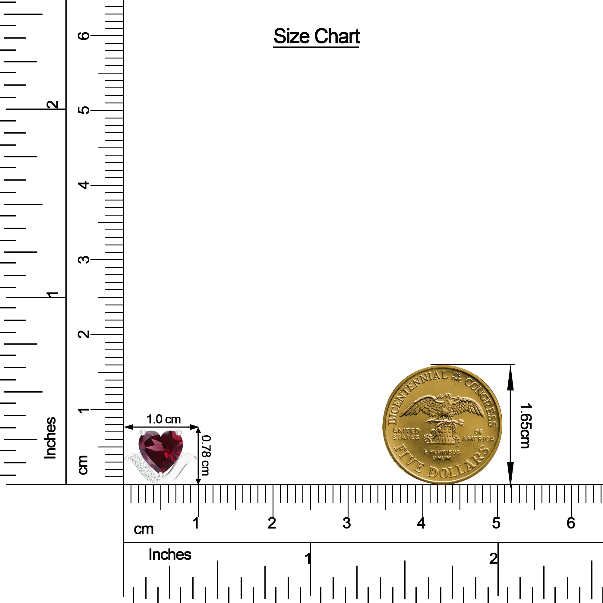 Heart-Shaped Garnet 925 Sterling Silver Stud Earrings For Women