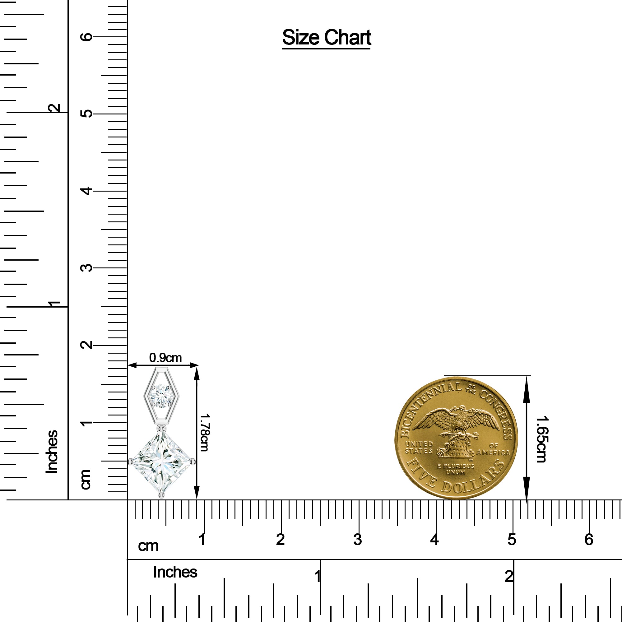 Square Moissanite 925 Sterling Silver Earrings For Women