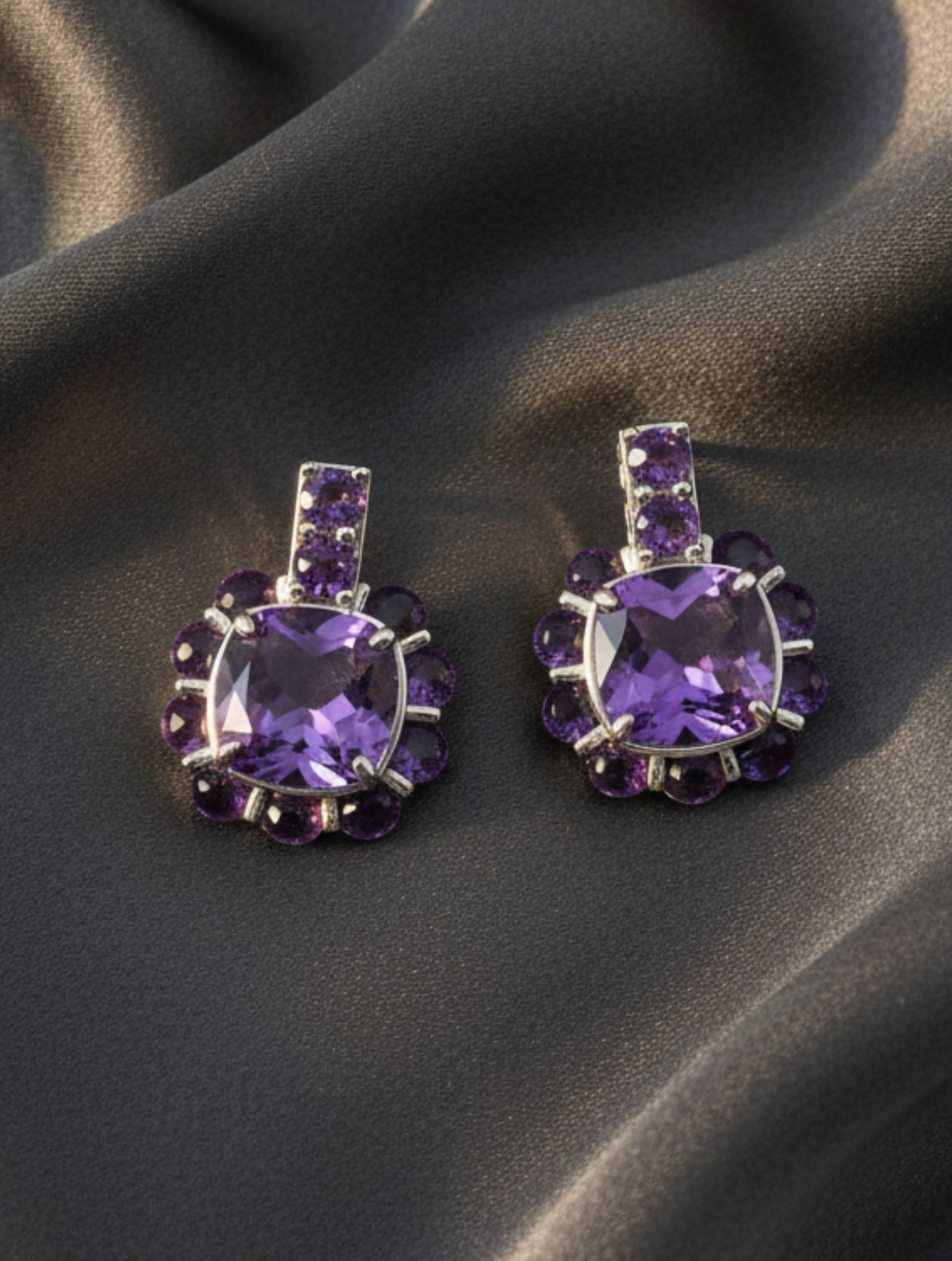 Classic Moissanite 925 Sterling Silver Earrings For Women