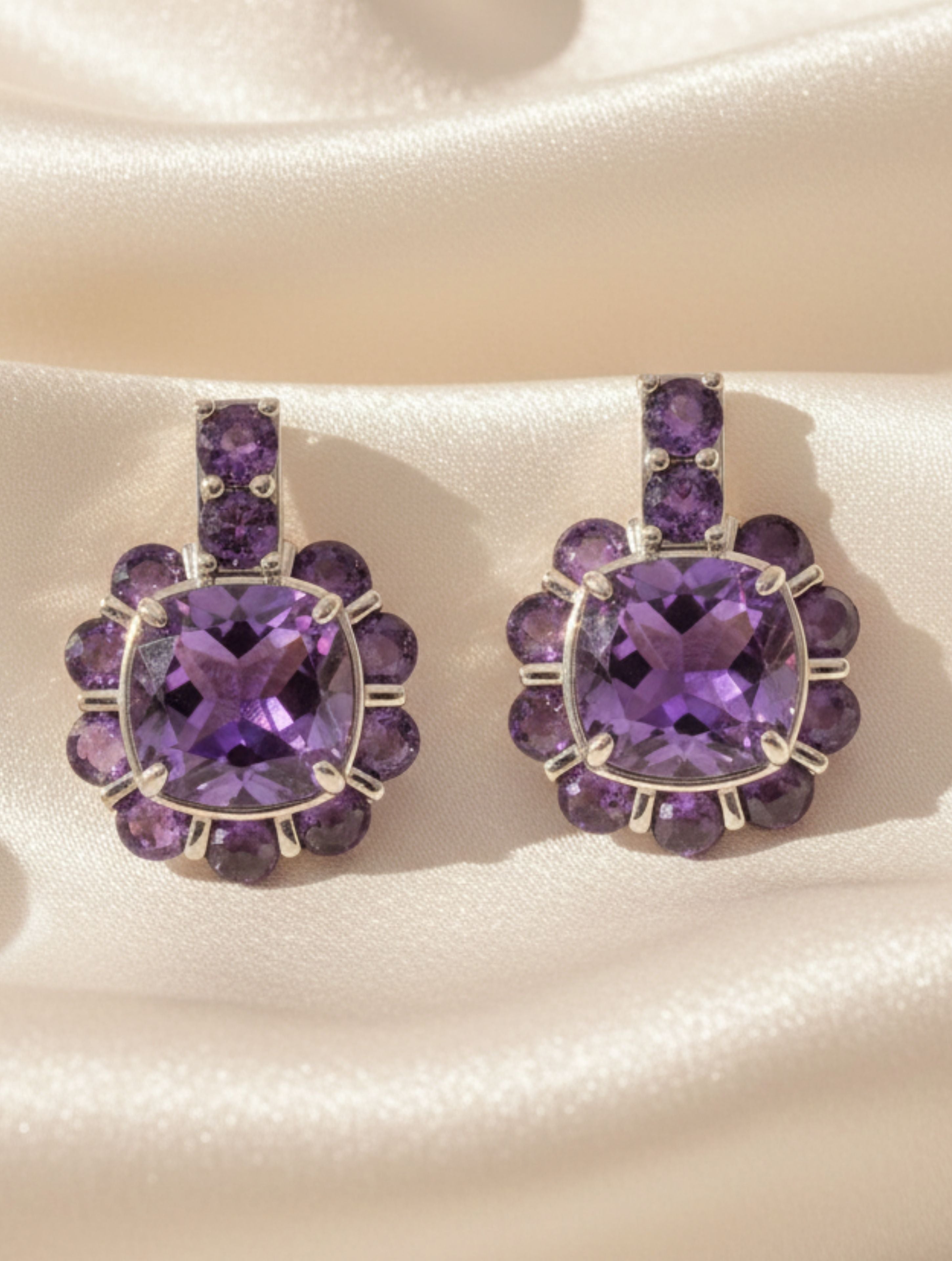 Classic Moissanite 925 Sterling Silver Earrings For Women