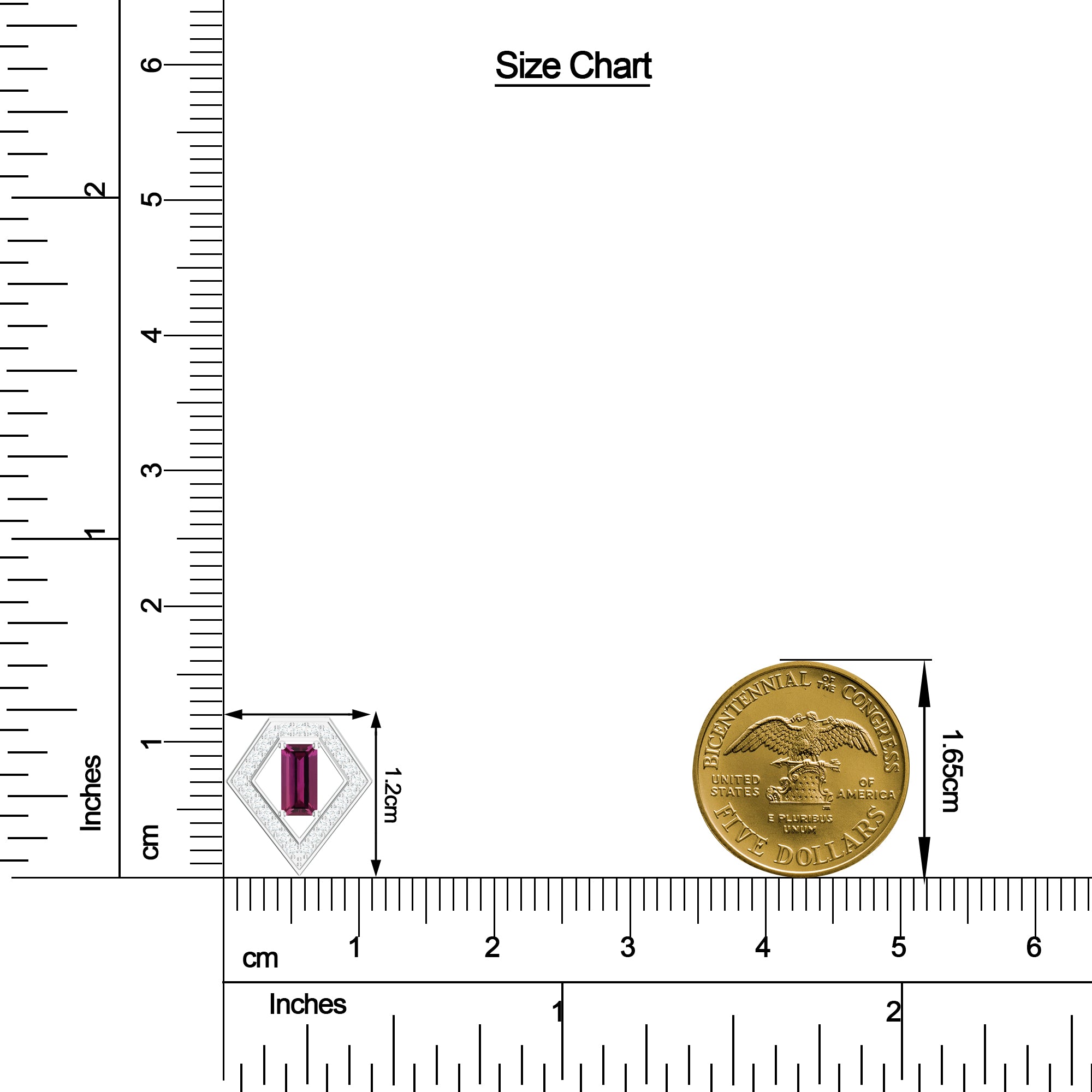 Rhodolite Garnet and Moissanite 925 Sterling Silver Pendant For Women