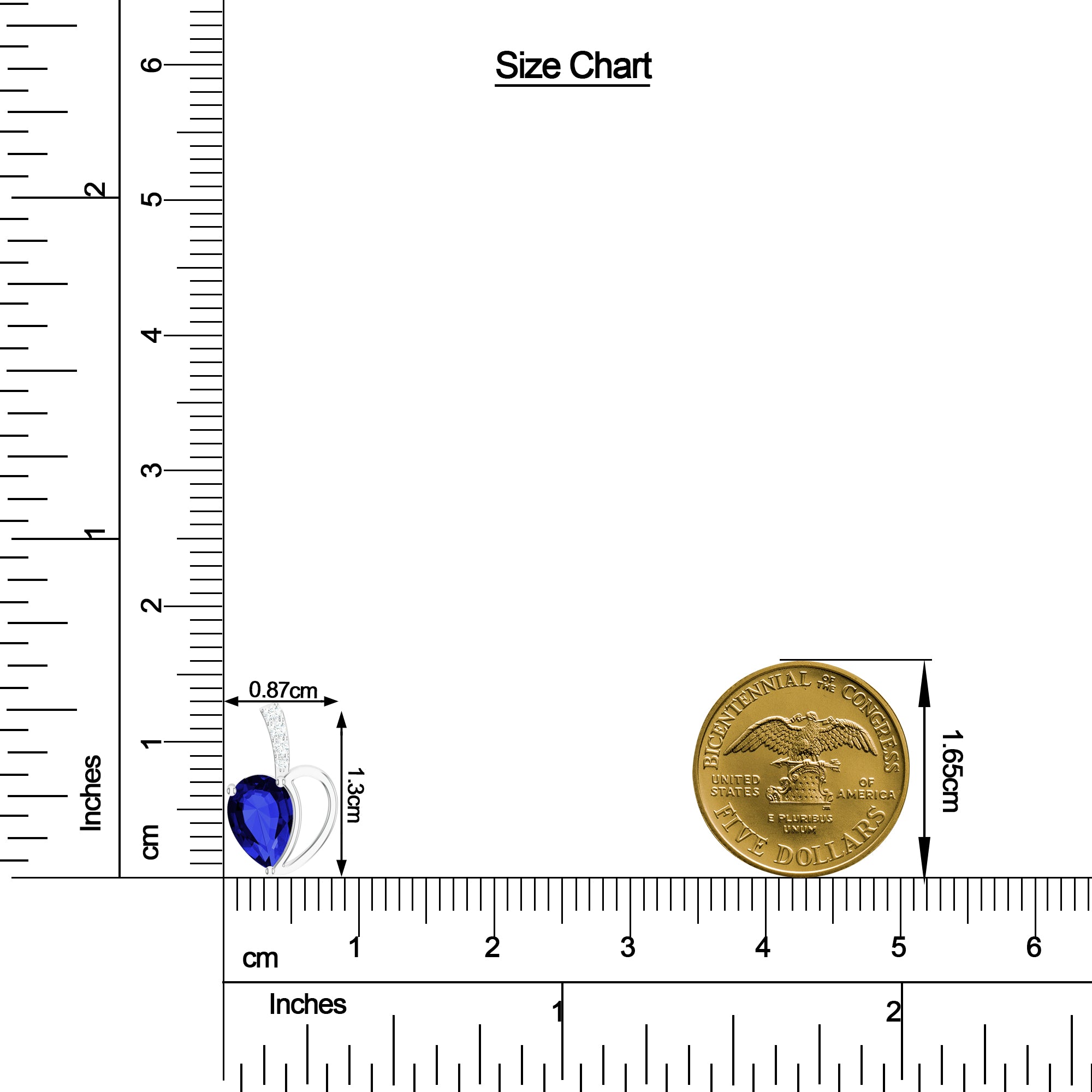 Heart Iolite and Moissanite 925 Sterling Silver Pendant For Women