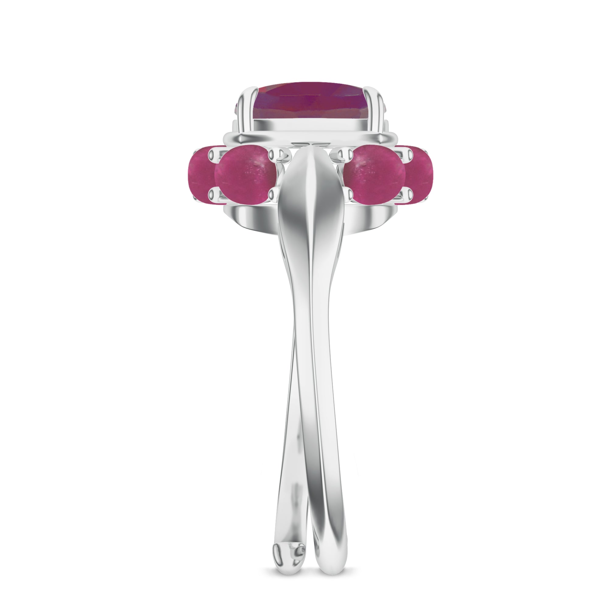 Multi Stone 925 Sterling Silver Adjustable Ring For Women