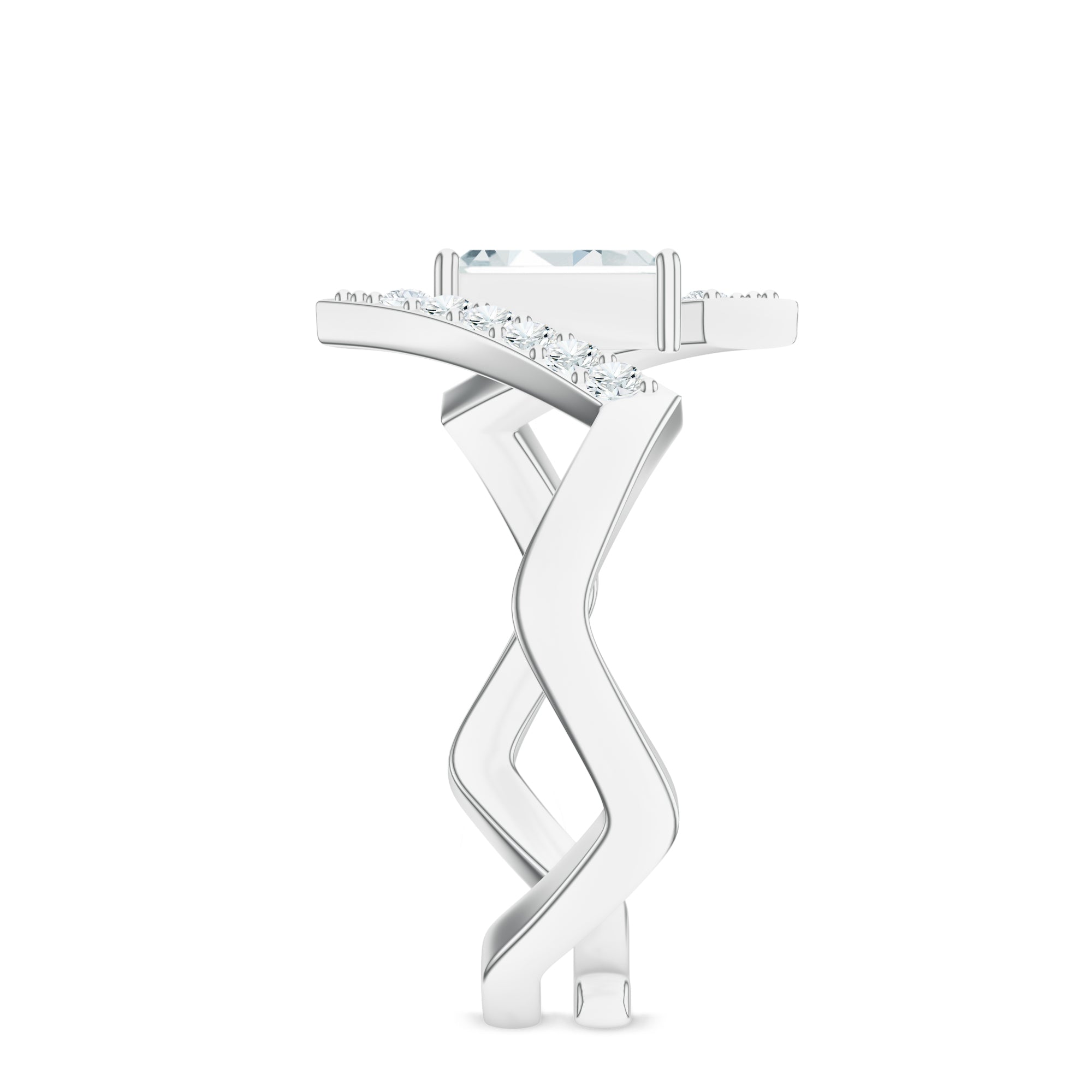 Abstract Rhodolite Garnet 925 Sterling Silver Adjustable Ring For Women