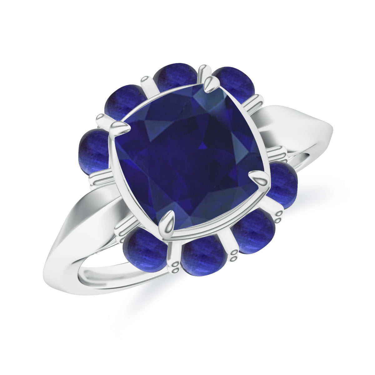 Multi Stone 925 Sterling Silver Adjustable Ring For Women