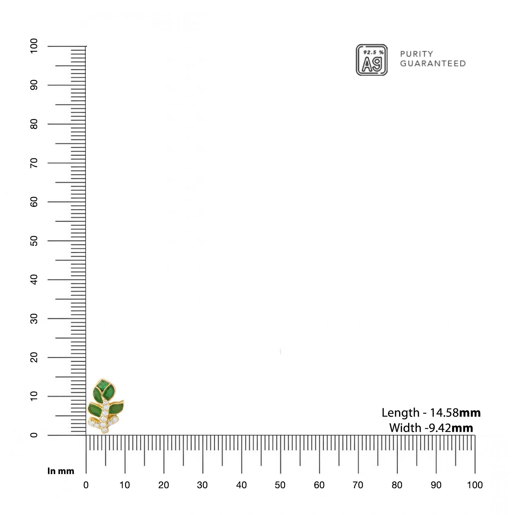 Sterling Silver Moissanite & Talph Statement Stud Earrings