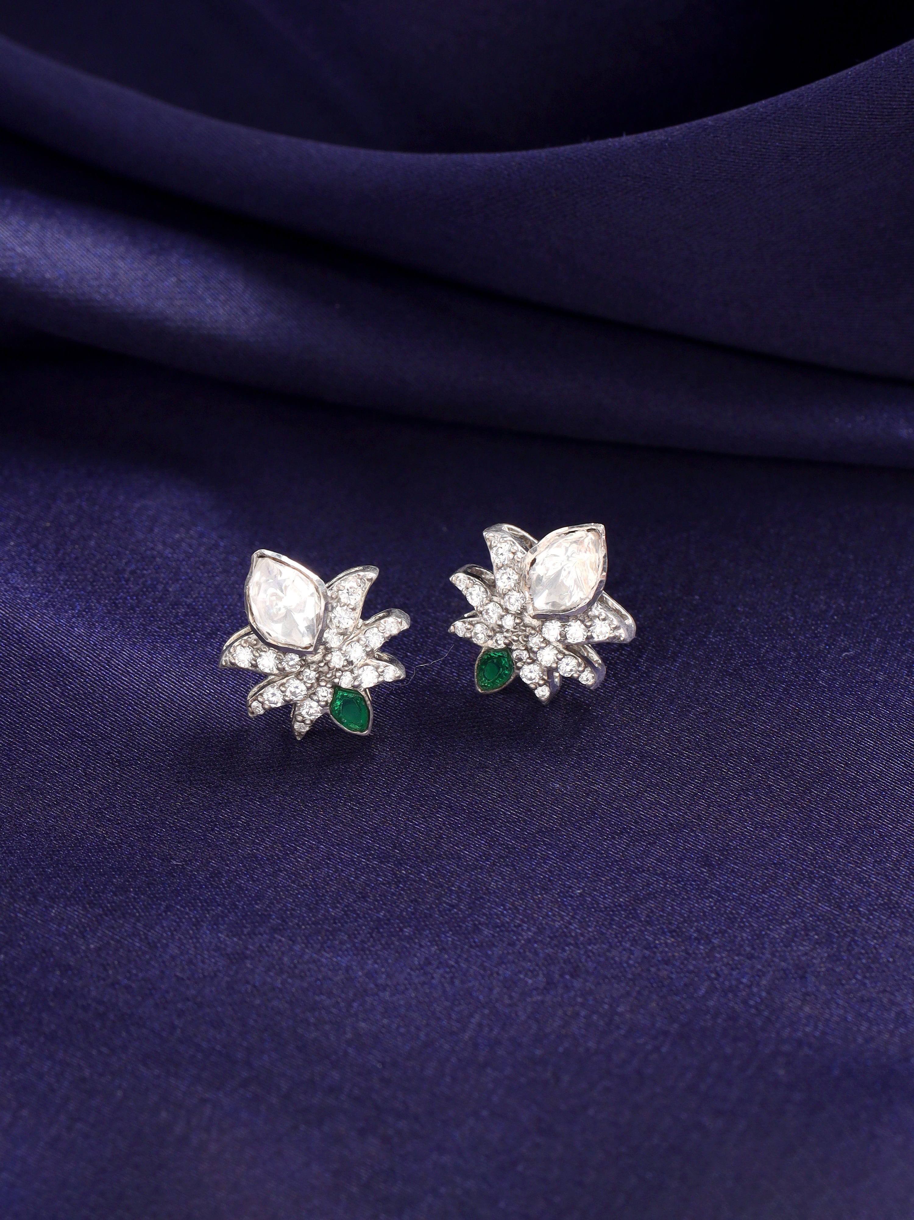 Floral Fantasy 925 Sterling Silver Earrings For Women