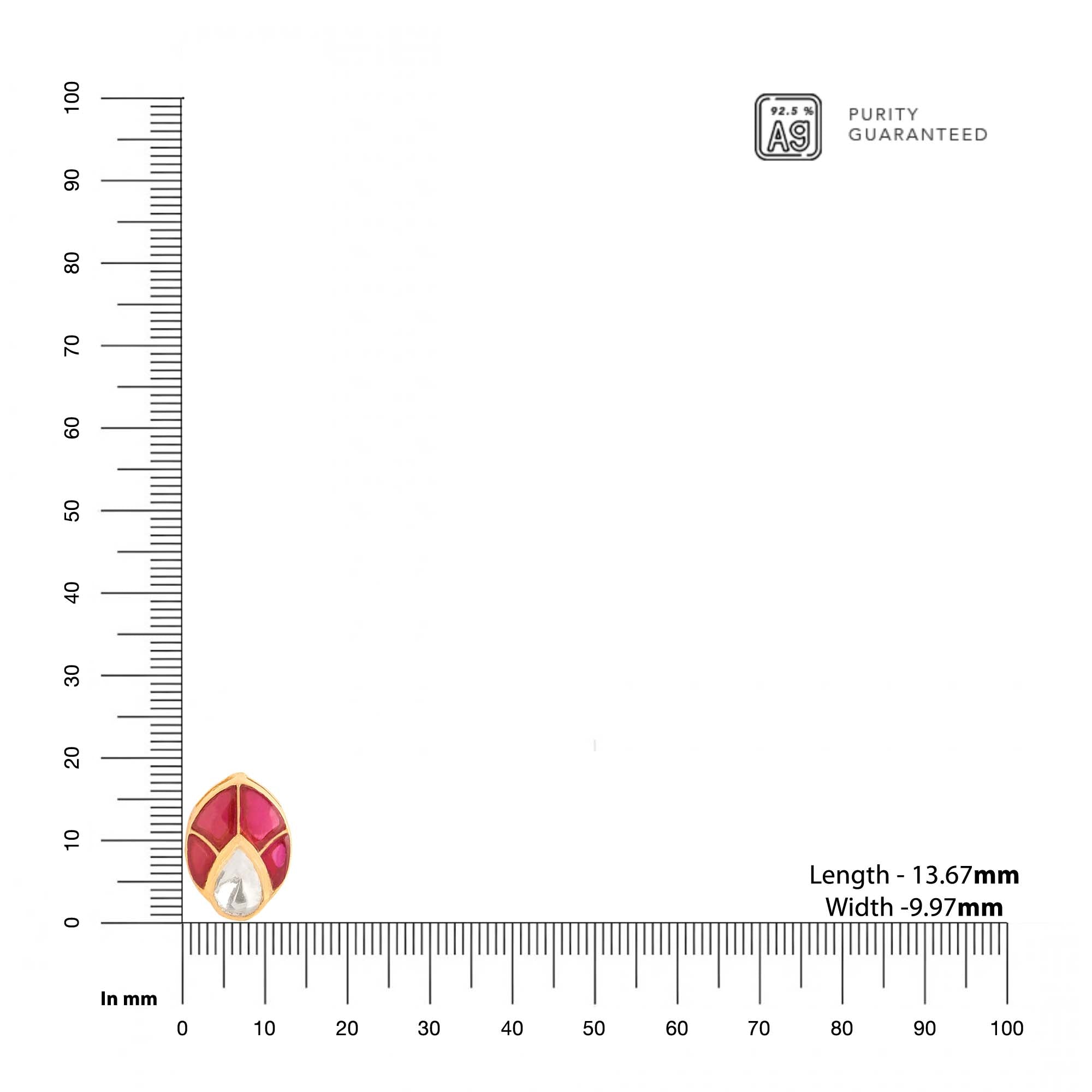 गोल्डन नाशपाती स्टड बालियां
