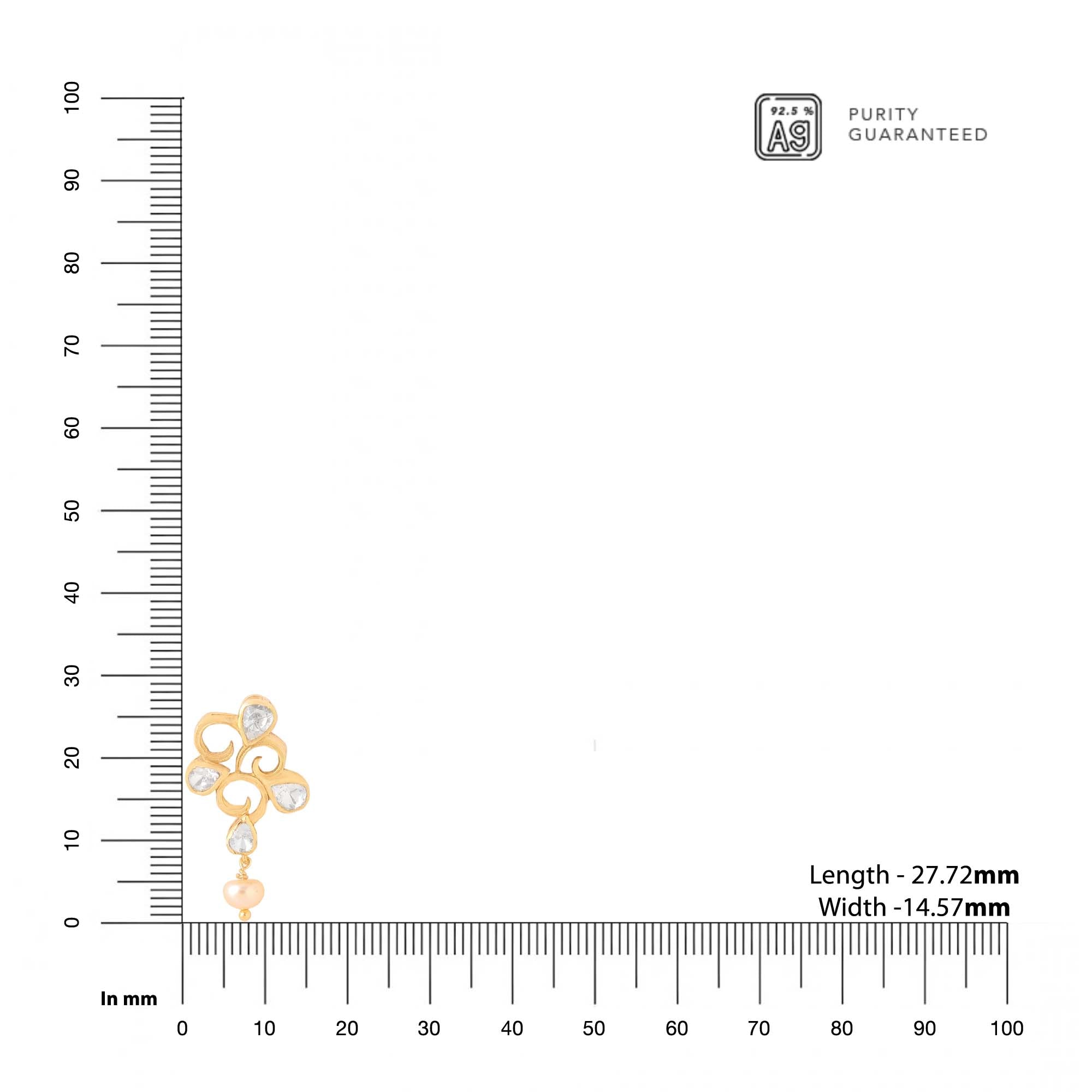 स्वर्ण फिलिग्री बालियां
