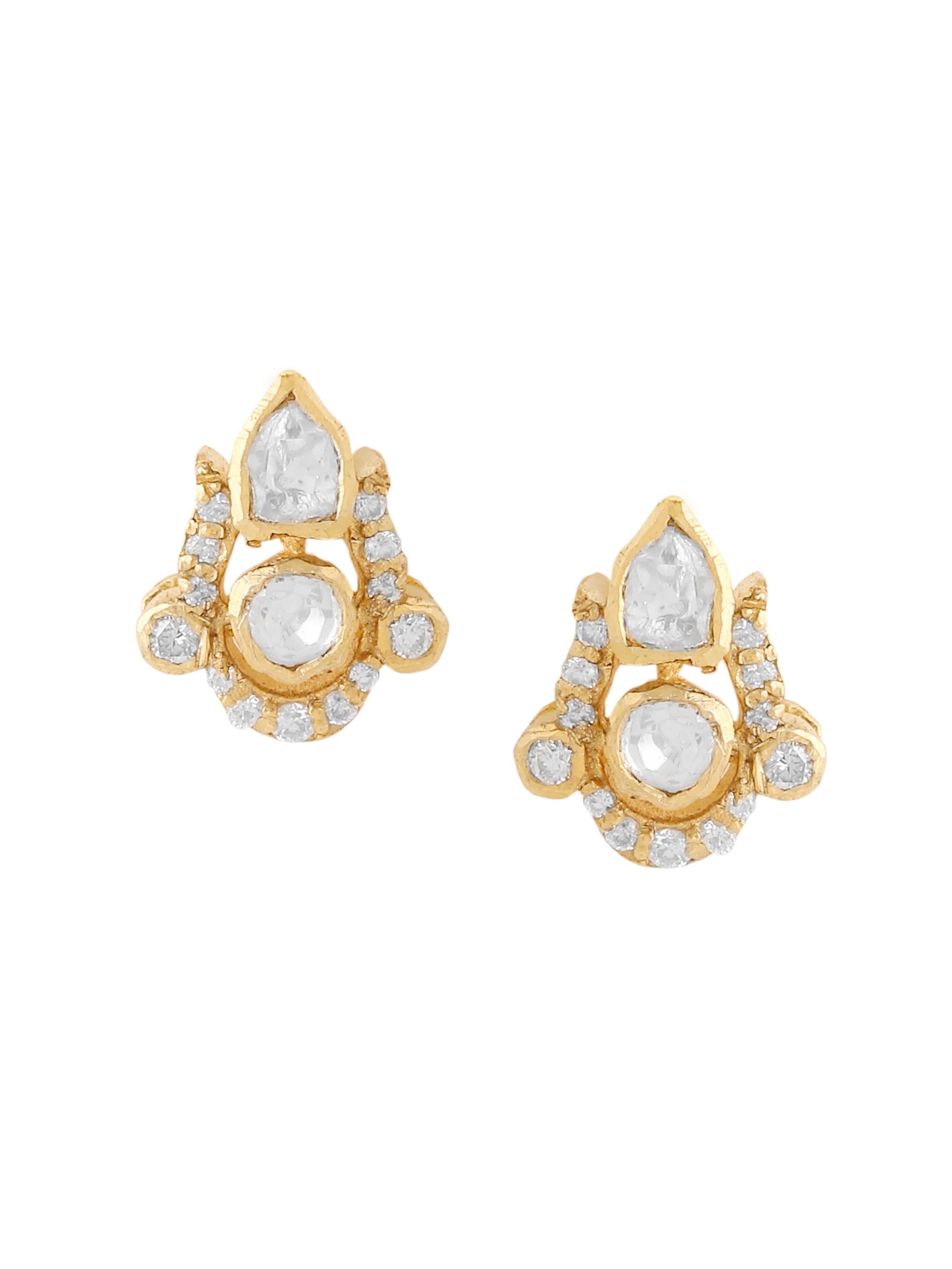 Blossom Bud 24K Gold 925 Sterling Silver Earrings For Women